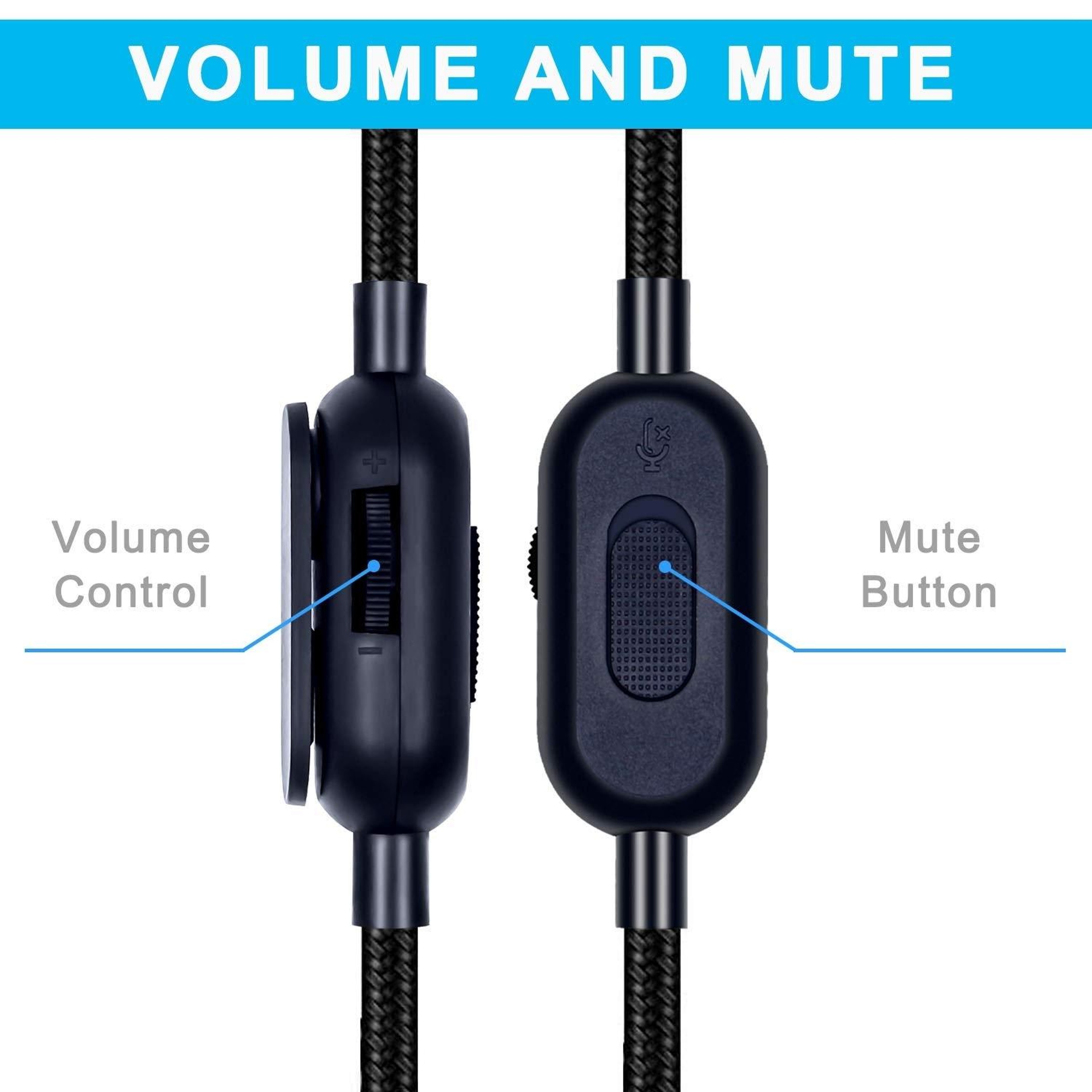 Logitech Astro A10 A40 Braided Gaming Headset Cable with Volume Control and Mute – view 3