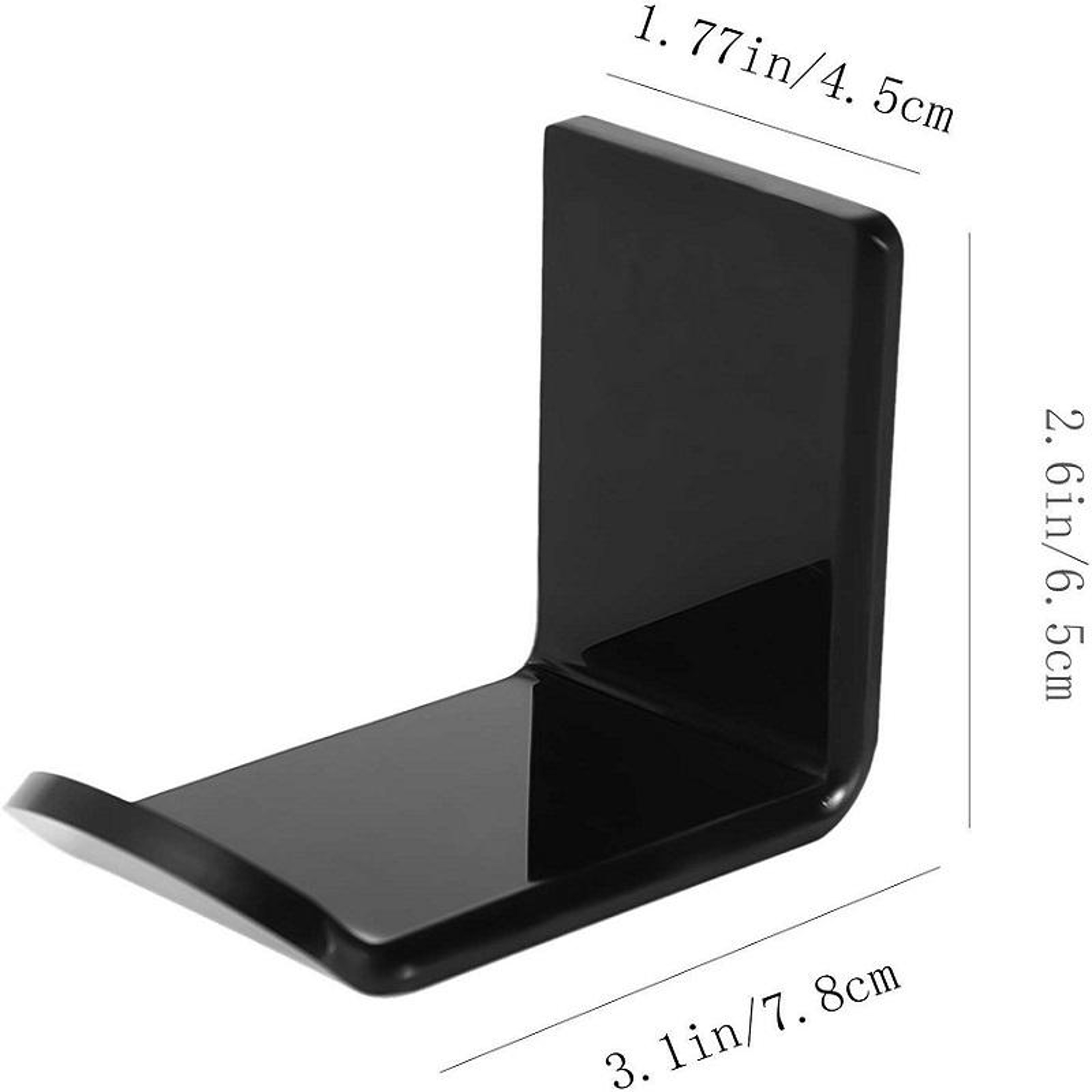 Wall Mount Headphone Holder Sticky Acrylic Headset Hanger For Desk Office  Gaming Setup 3