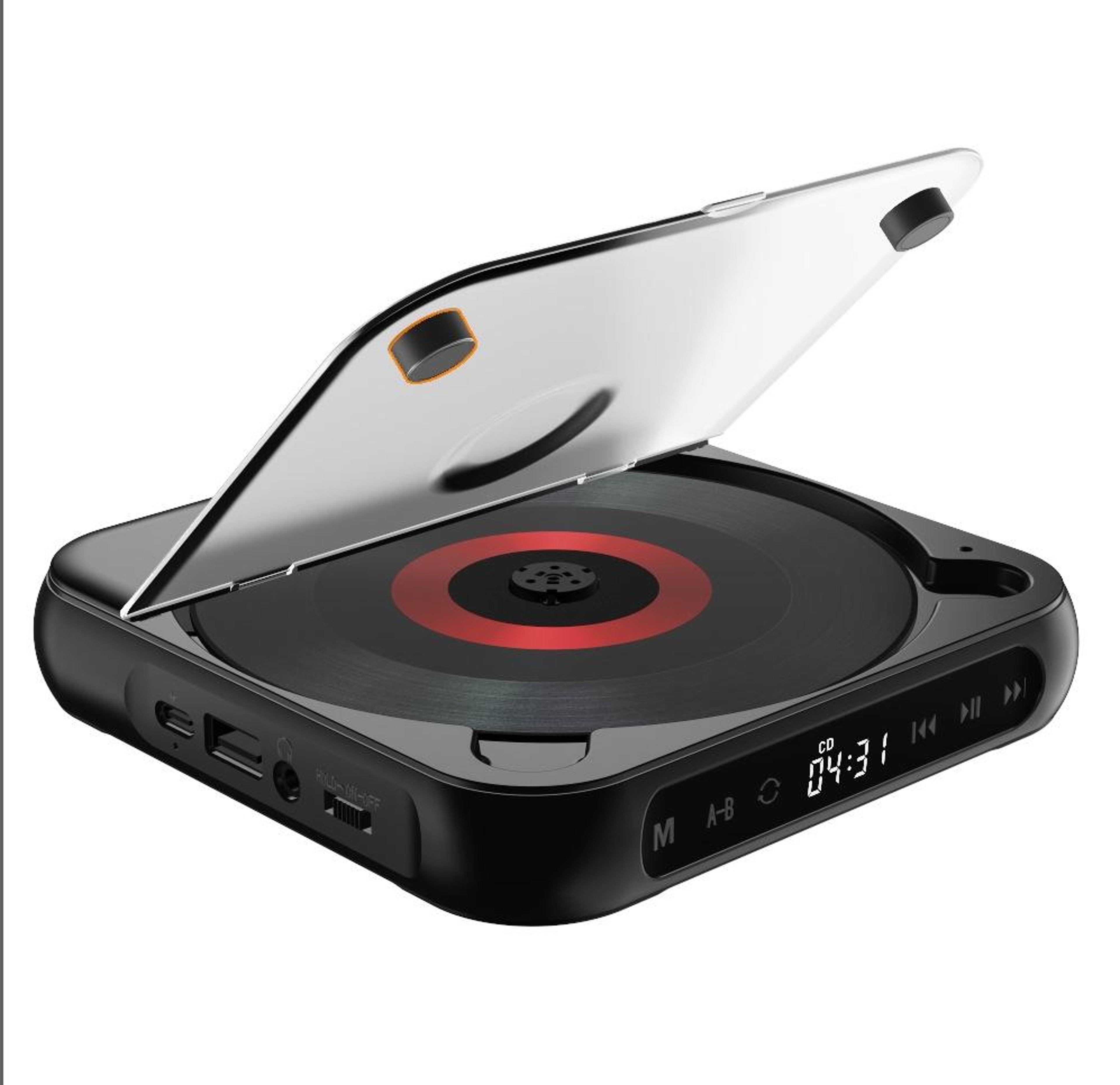 Kecag KC 918 Portable Bluetooth CD Player With Rechargeable Battery  Touchscreen Controls 4