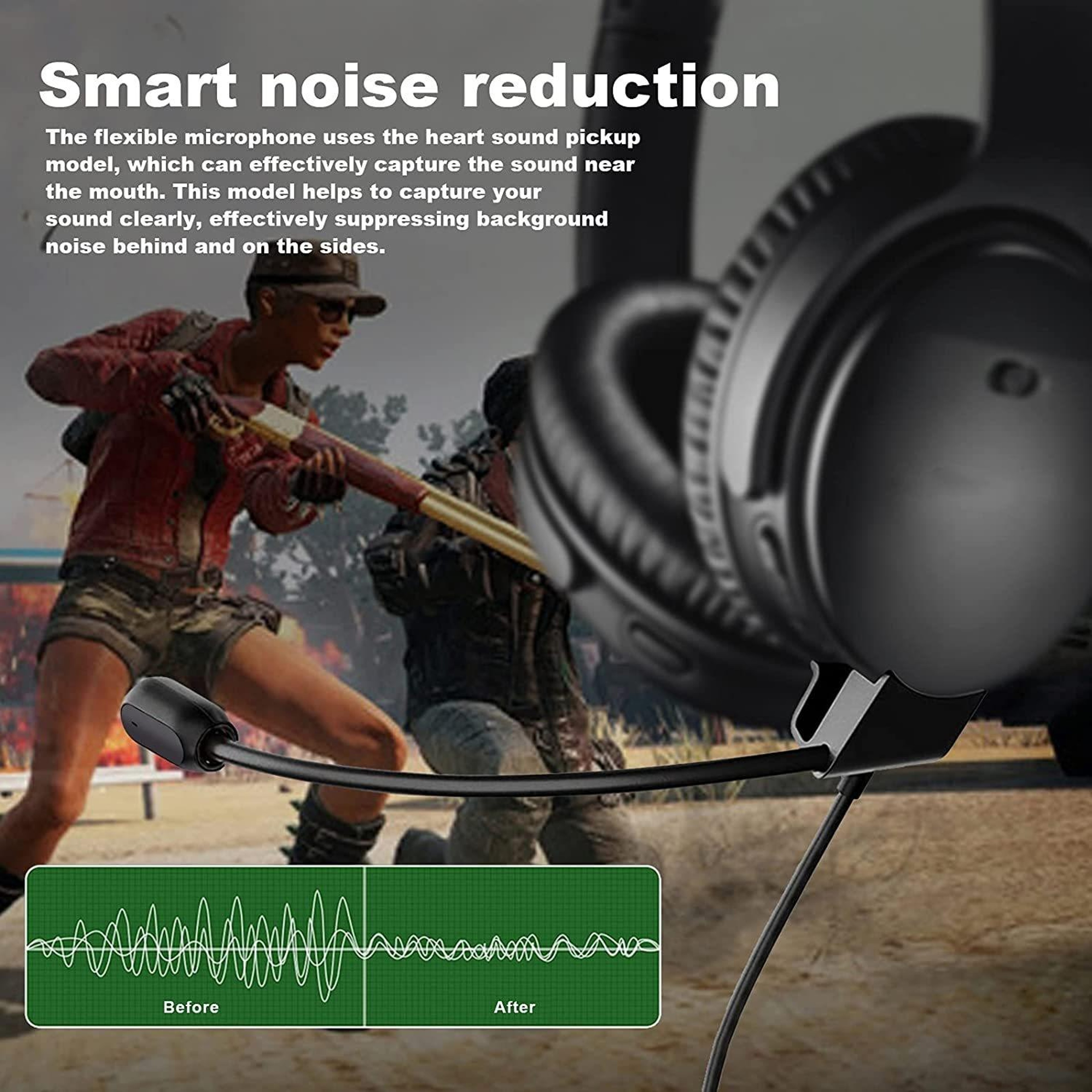ZS0242 Gaming Headphone Cable For Bose QC45 With Oxygen Free Copper Audio Connection 5