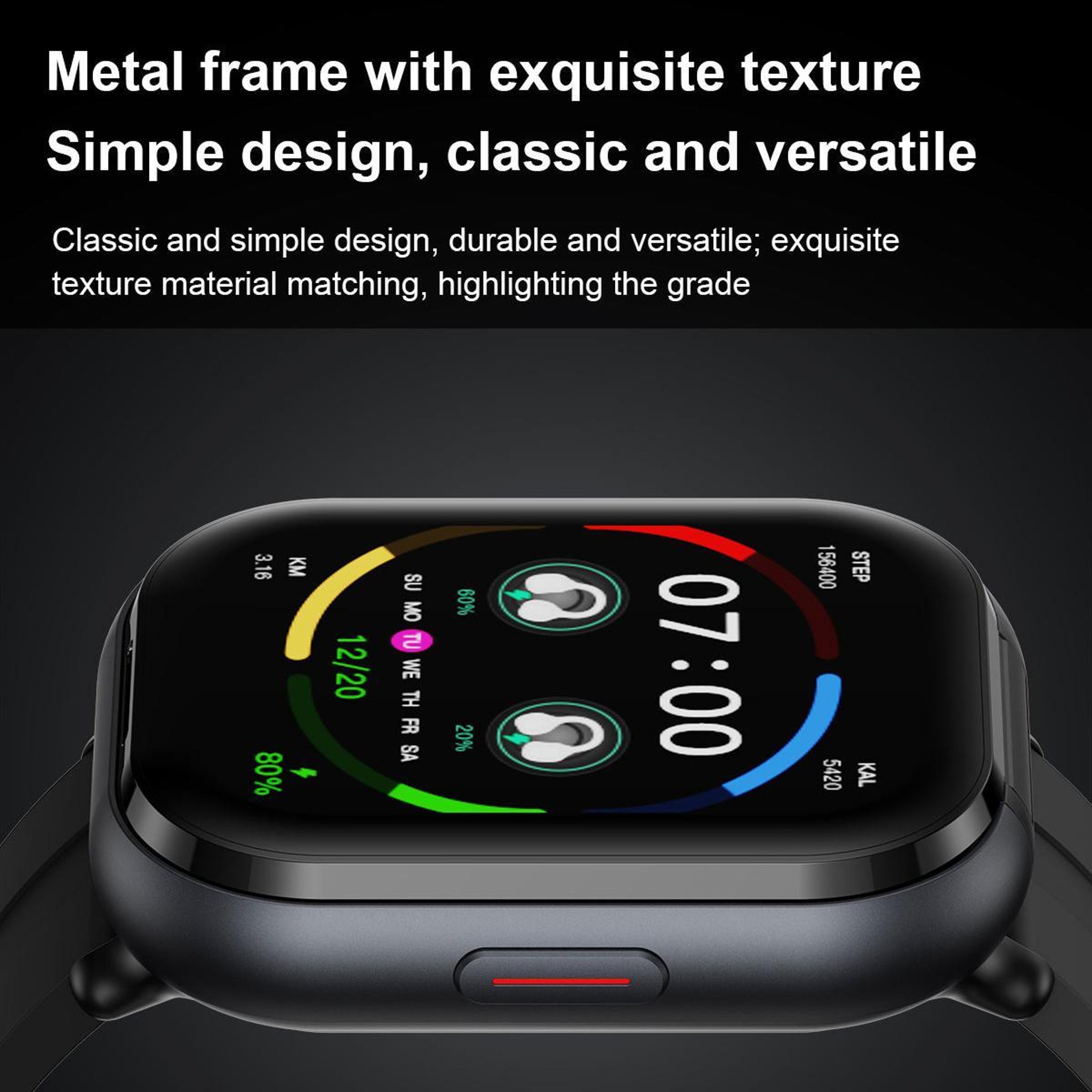 D12 Smartwatch Earbuds Combo With Bluetooth Calling  Health Tracking 15