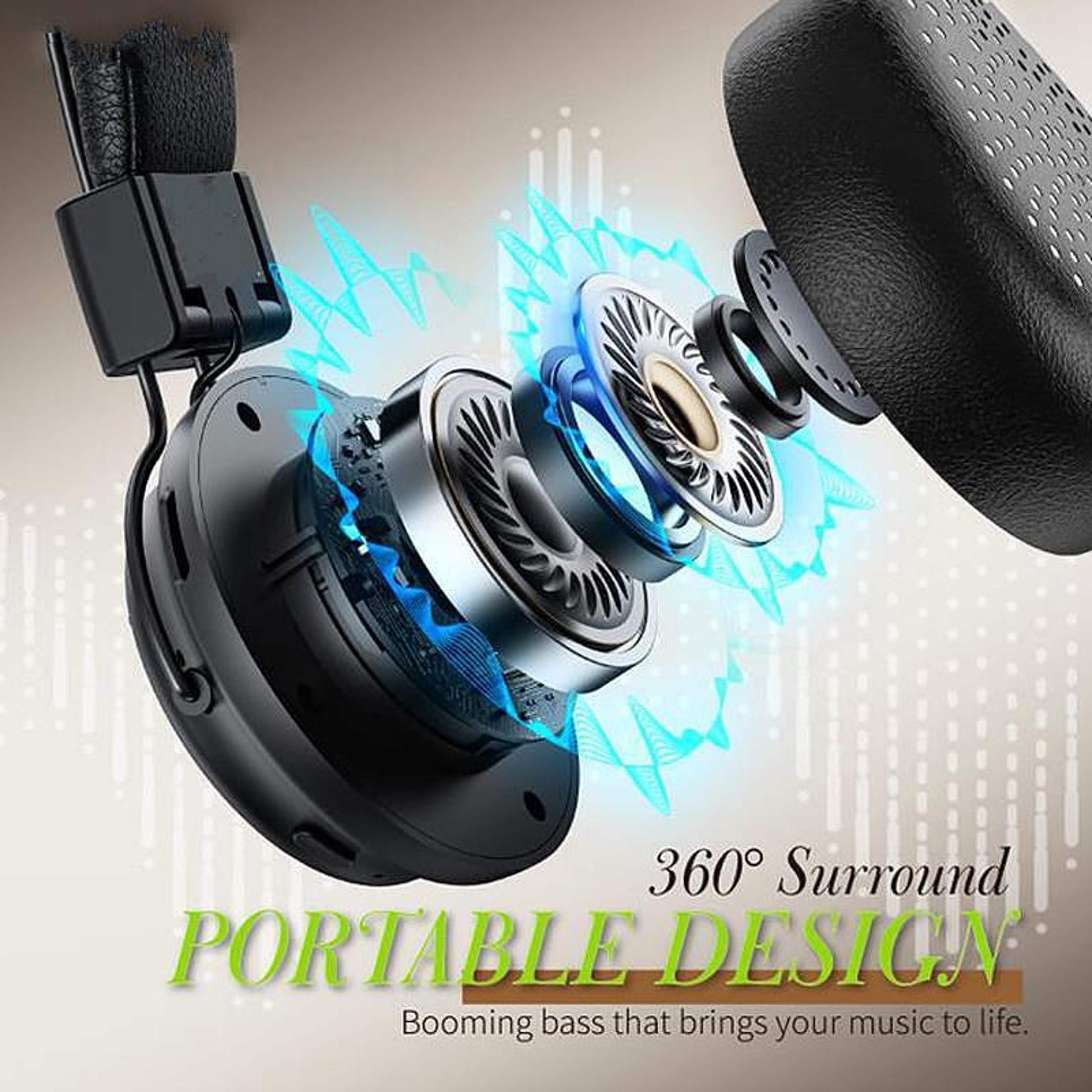 FUNK ANC Wireless Headphones With 80H Playtime 3D Spatial Sound  Bluetooth 54 11