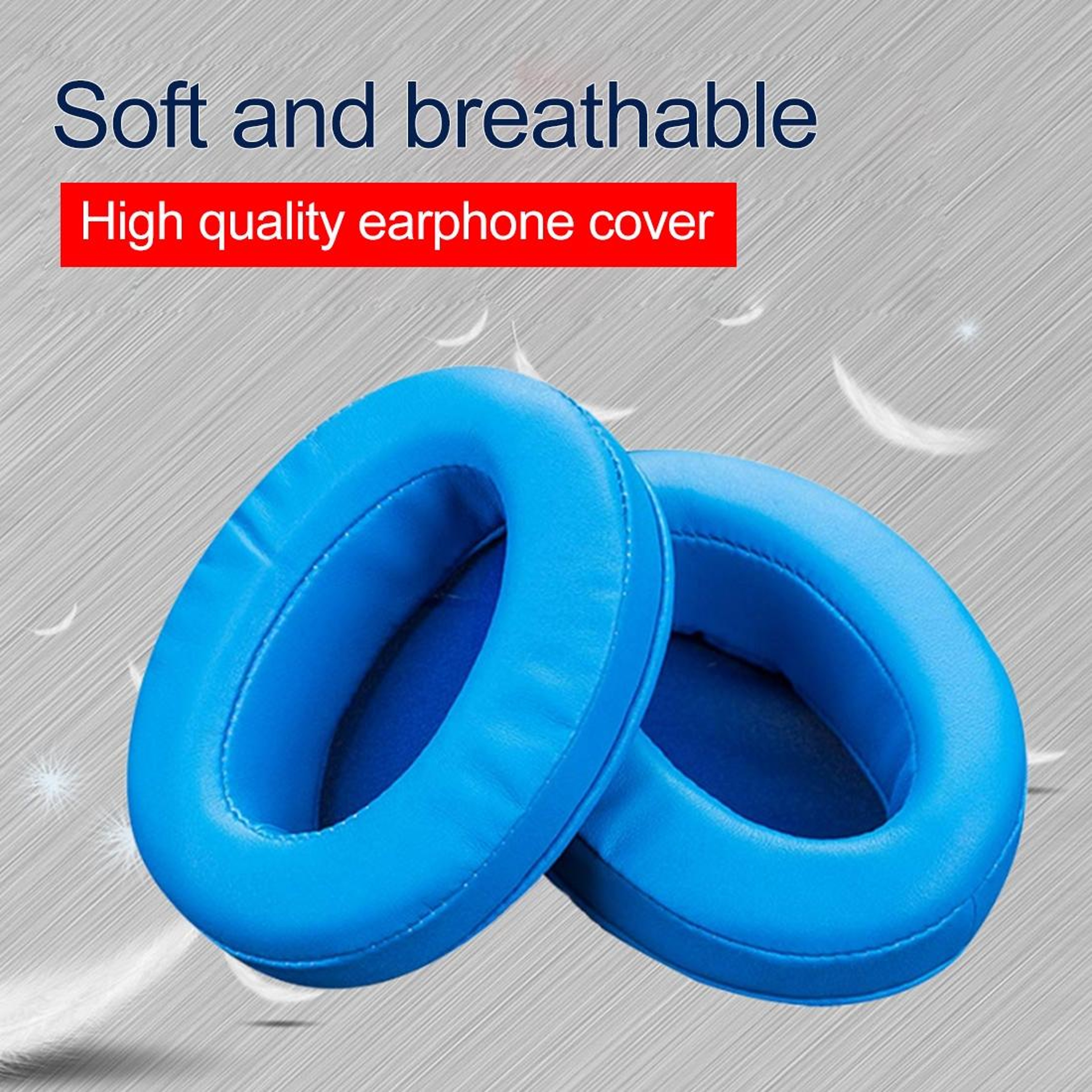 Premium Oval Headphone Ear Pad Covers For Brainwavz HM5  Philips SHP9500 Leather Protective Cases 3
