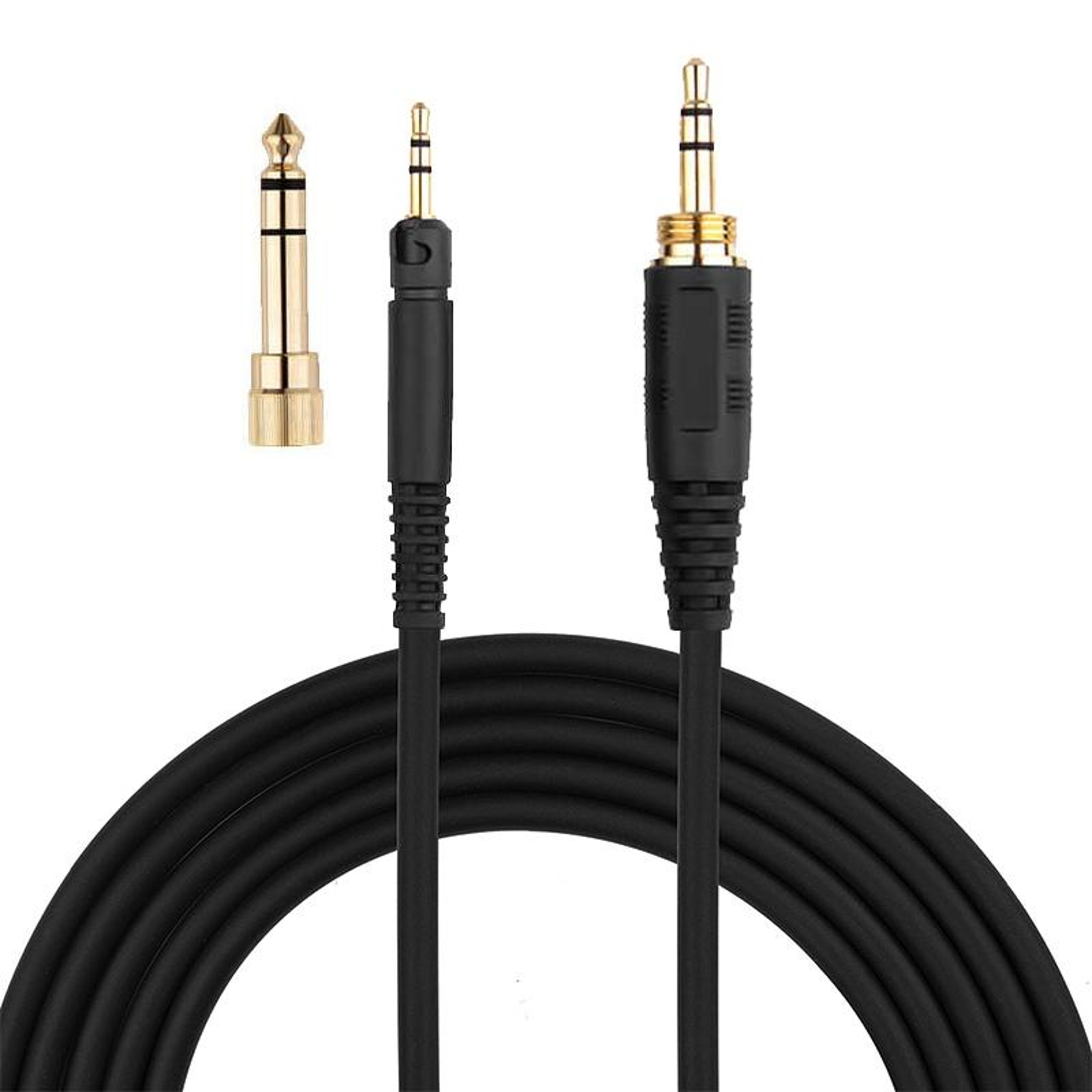 Audio Technica M50X/M40X Replacement Cable with Braided OFC Wire & 6.35mm Adapter – view 1