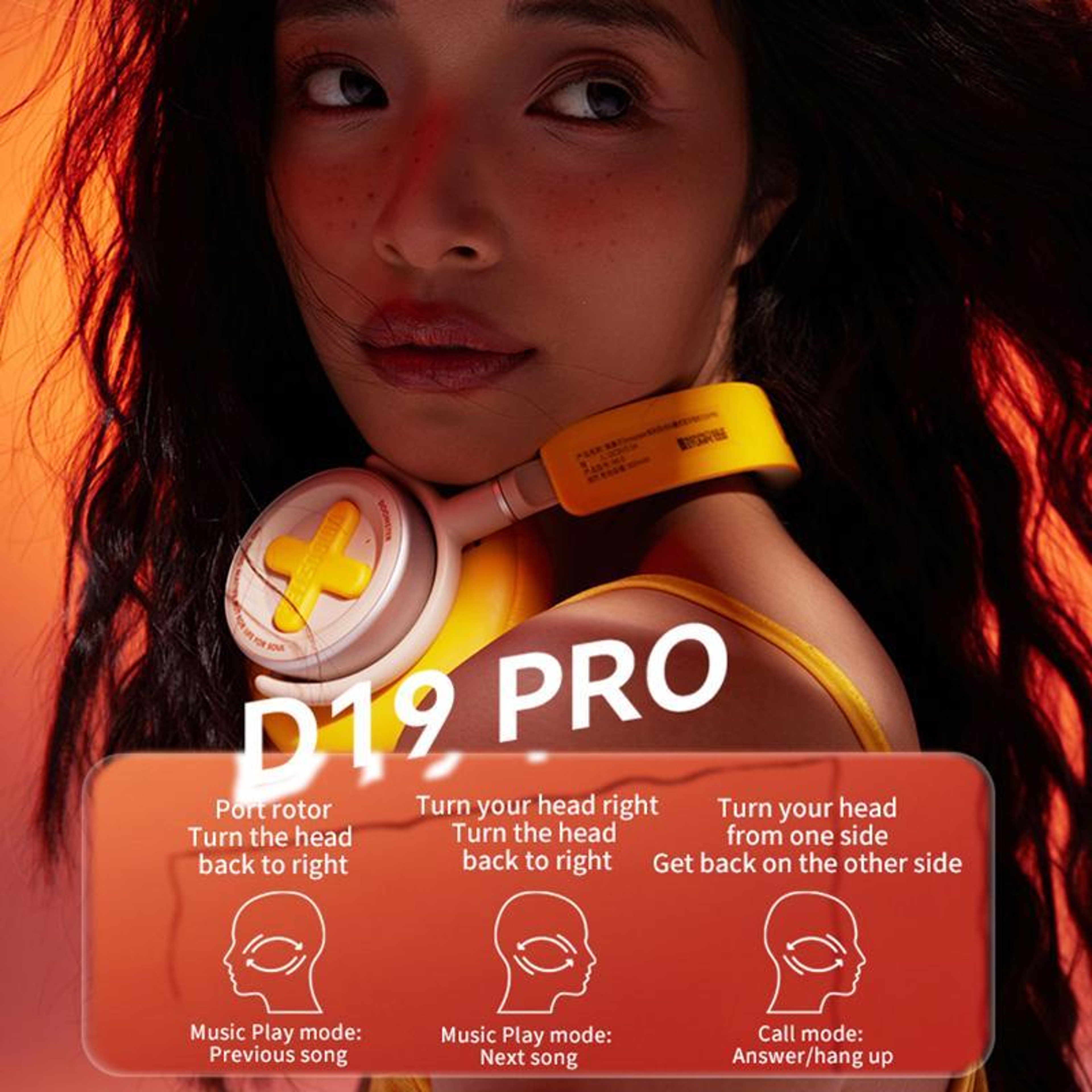 Dmooster D19 Pro ANC Bluetooth Headphones With Spatial Audio  25H Battery 3