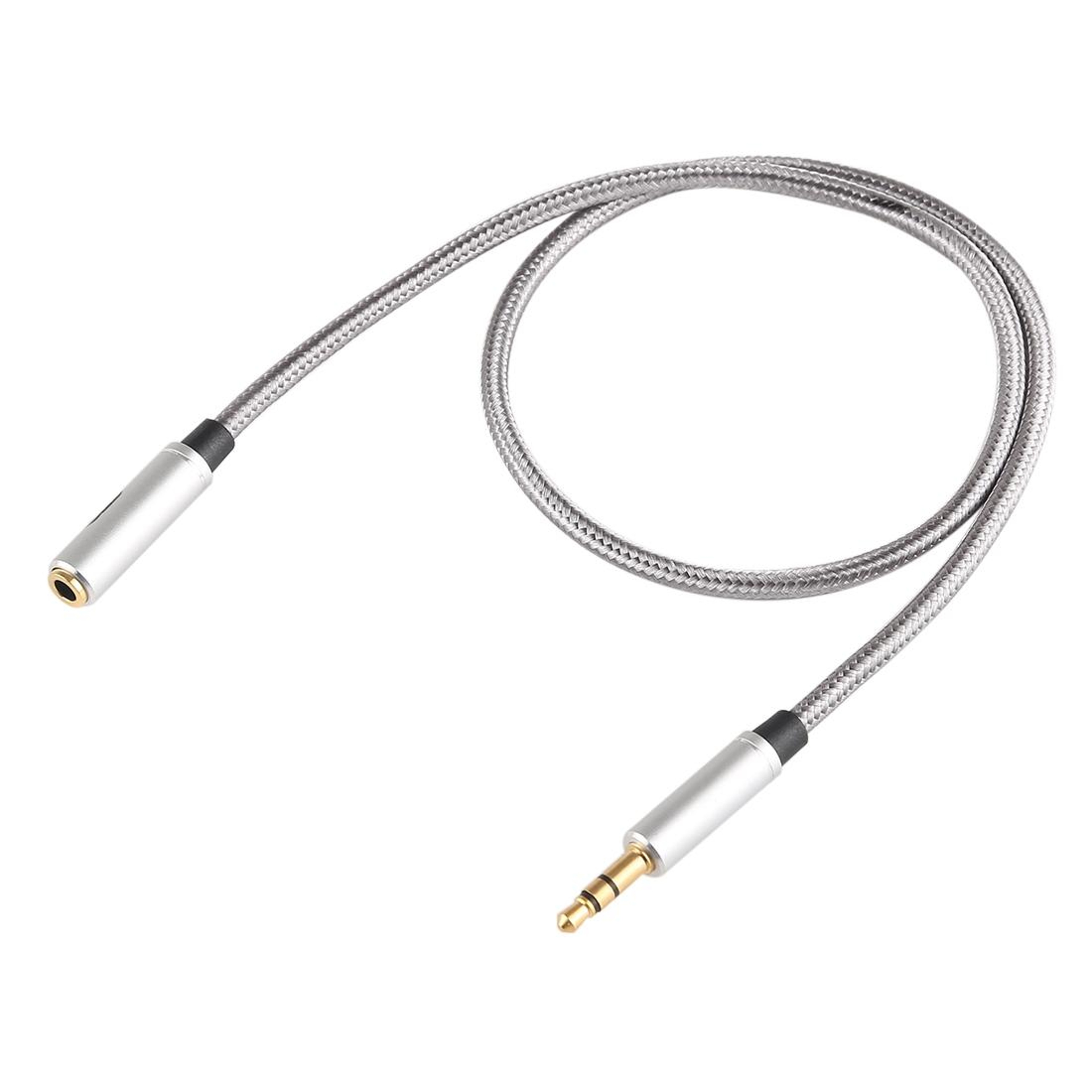 EMK Braided 35mm Audio Extension Cable With Gold Plated Connector For Headphones Speakers  Laptops 2