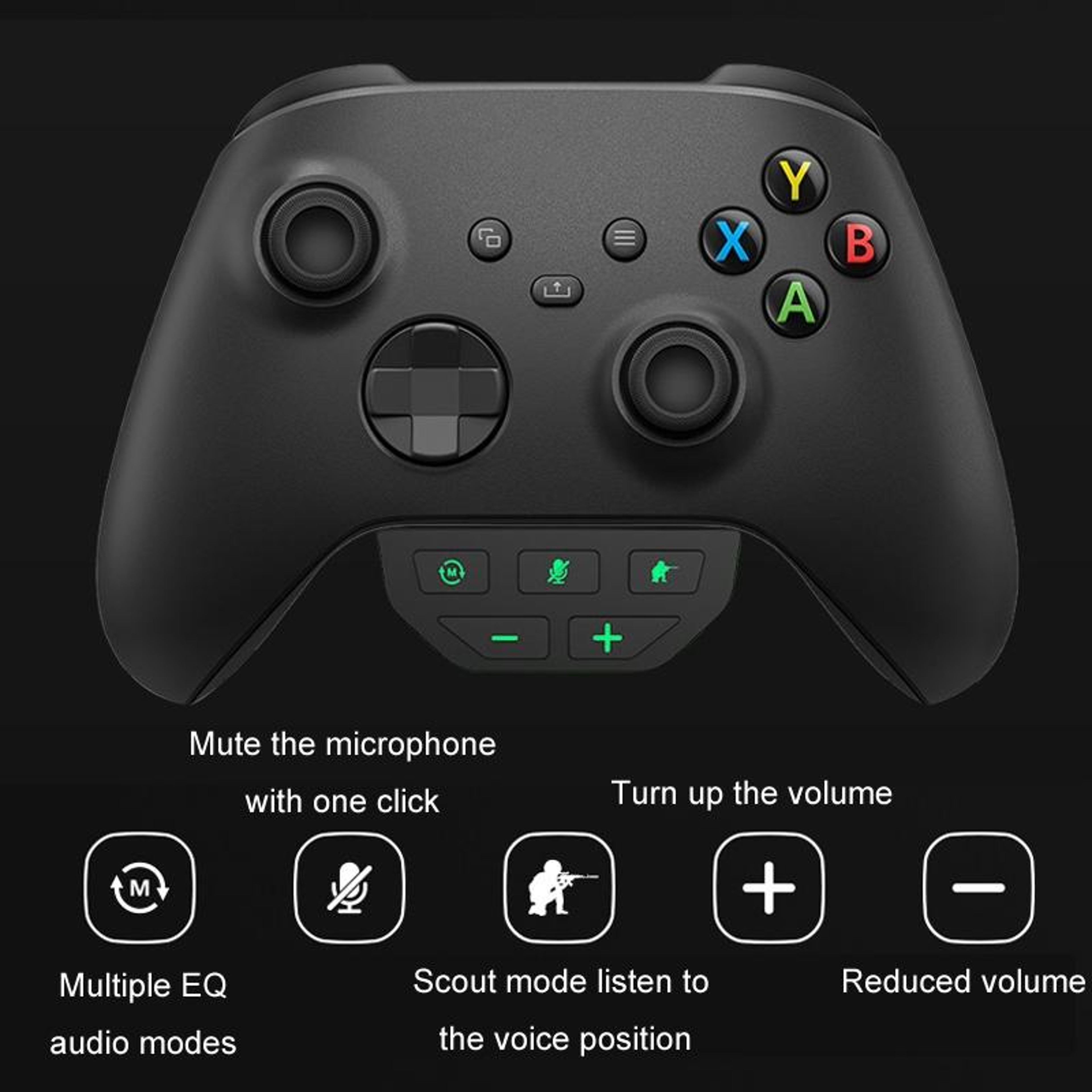 IPlay Xbox Headset Adapter With 71 Surround Sound For Xbox One  Xbox Series XS Controllers 3