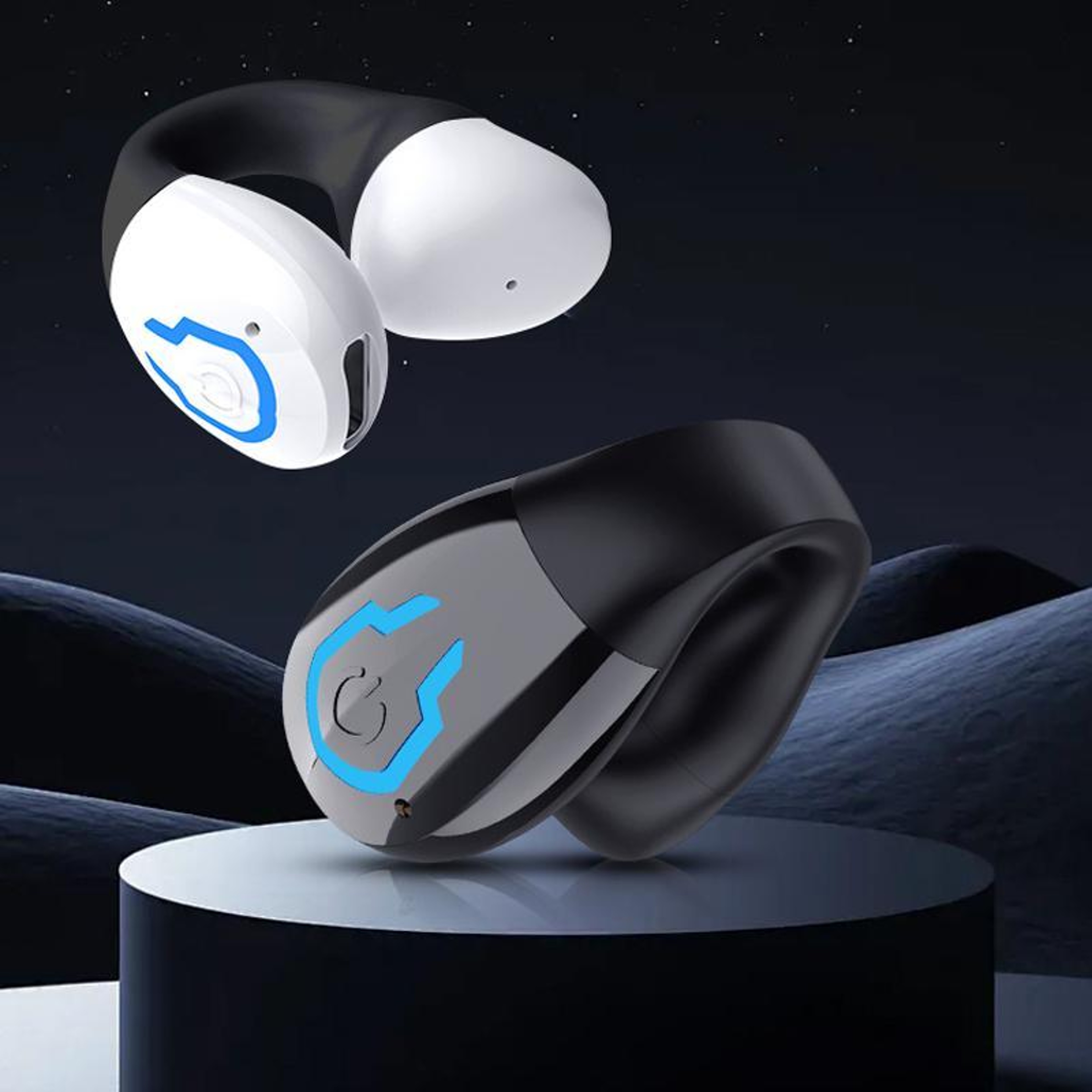 Bluetooth 54 Sports Earbuds Clip On Single Ear Headset With IPX5 Waterproof  8H Playtime 1