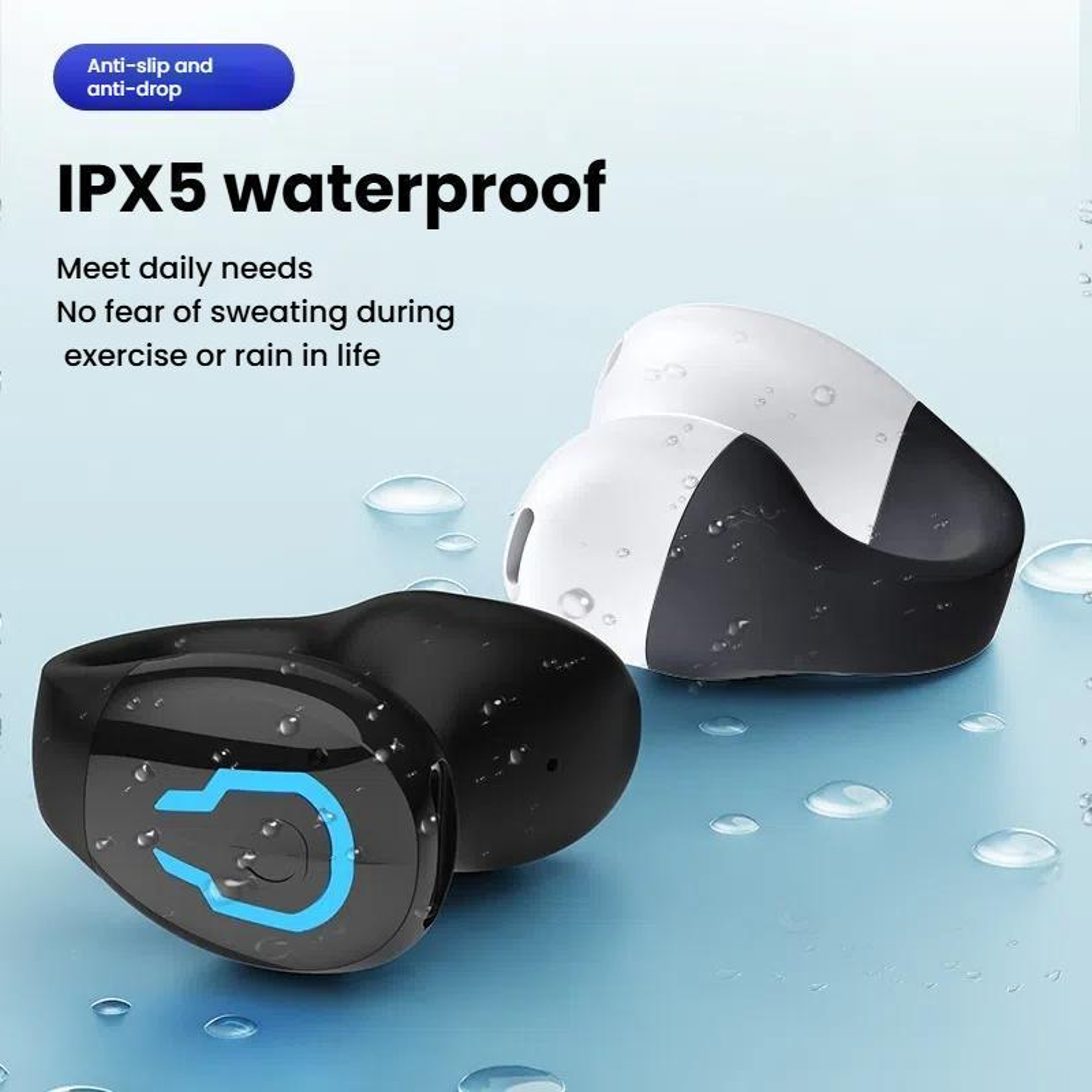 Bluetooth 54 Sports Earbuds Clip On Single Ear Headset With IPX5 Waterproof  8H Playtime 12