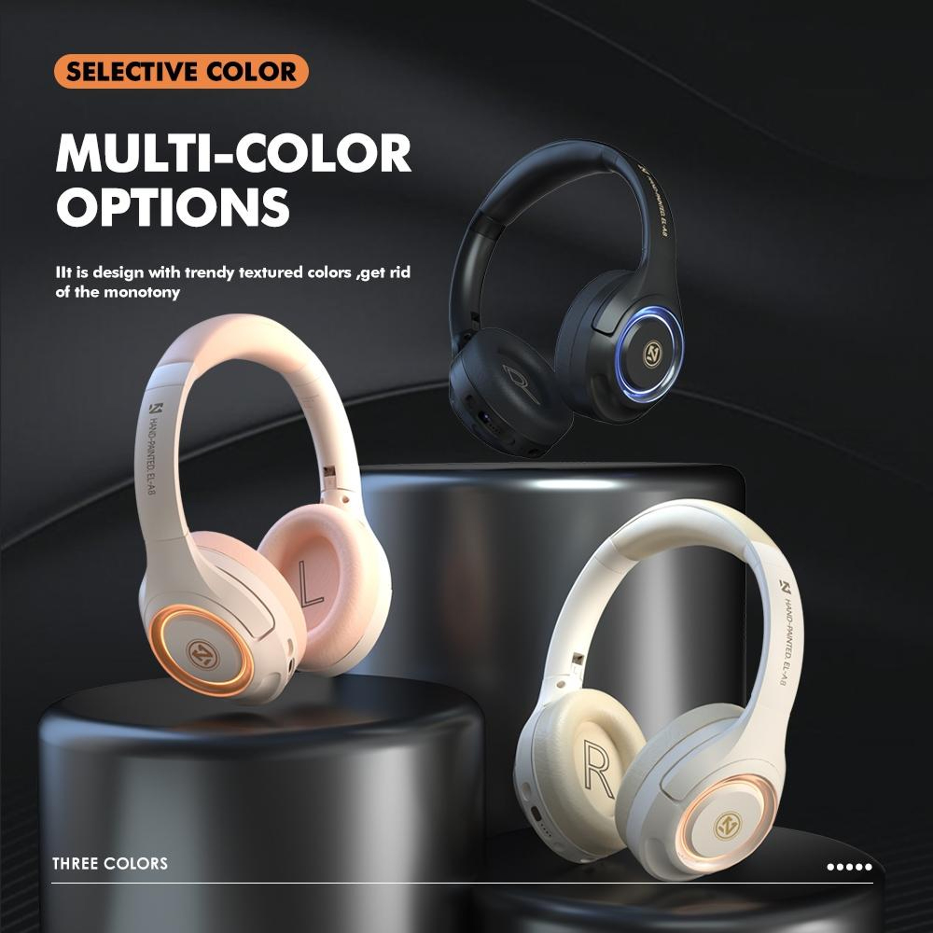 A8 RGB Gaming Wireless Headset With Noise Reduction Mic  45H Battery 2