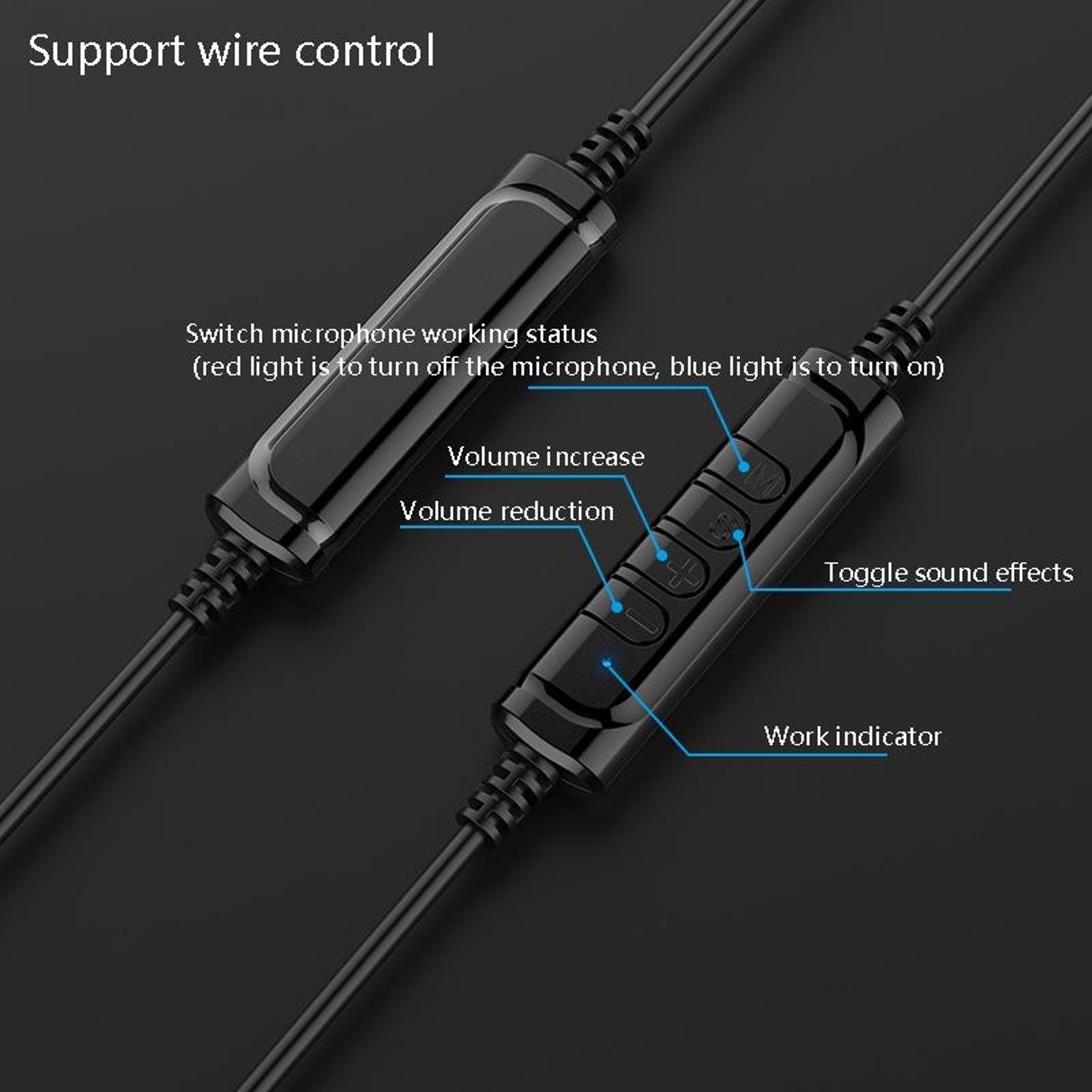 USB Wired Computer Headset With Microphone  Inline Controls For PC Calls Music  Online Meetings 3