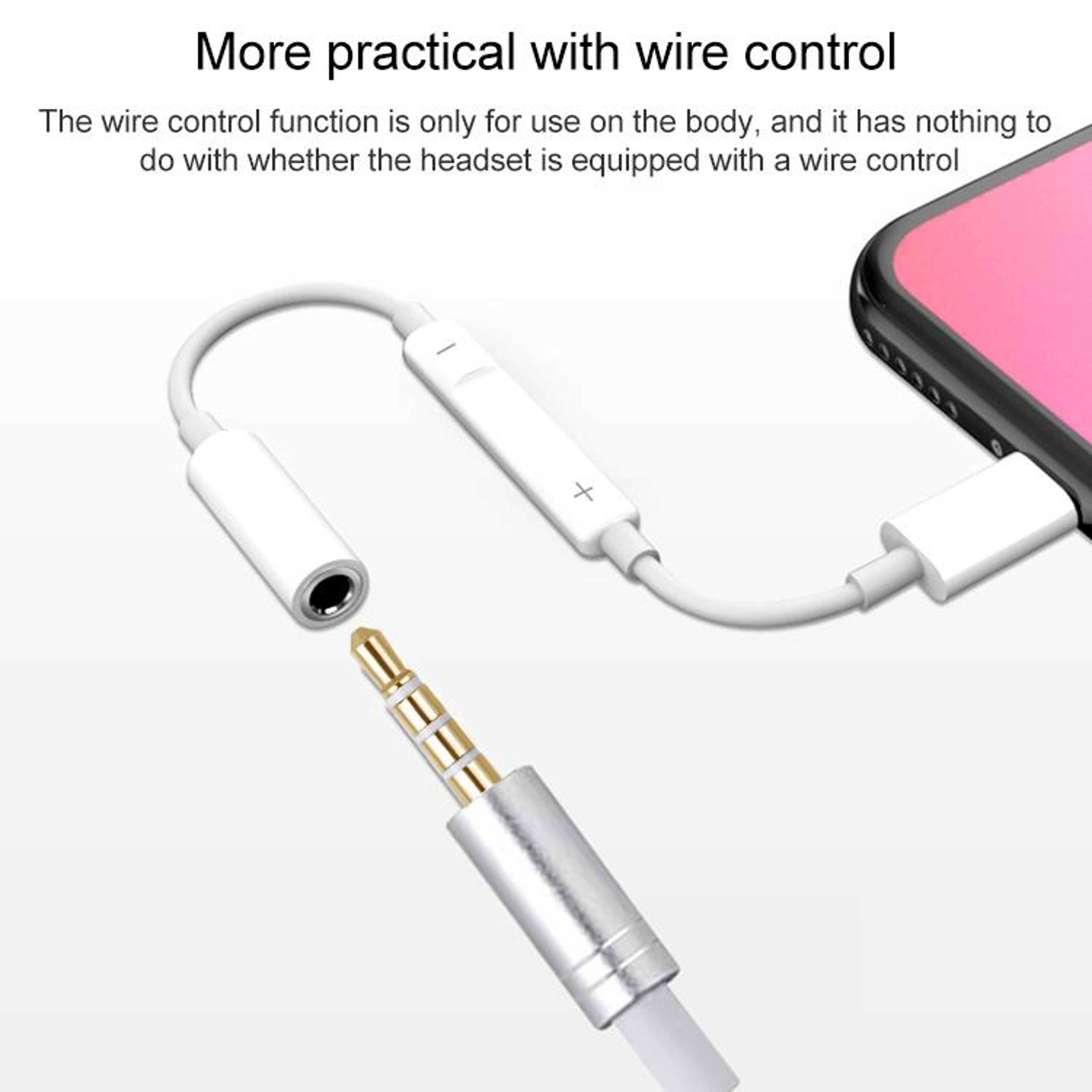 Bluetooth Audio Adapter For IPhone With 35mm Headphone Jack  Call Control 3