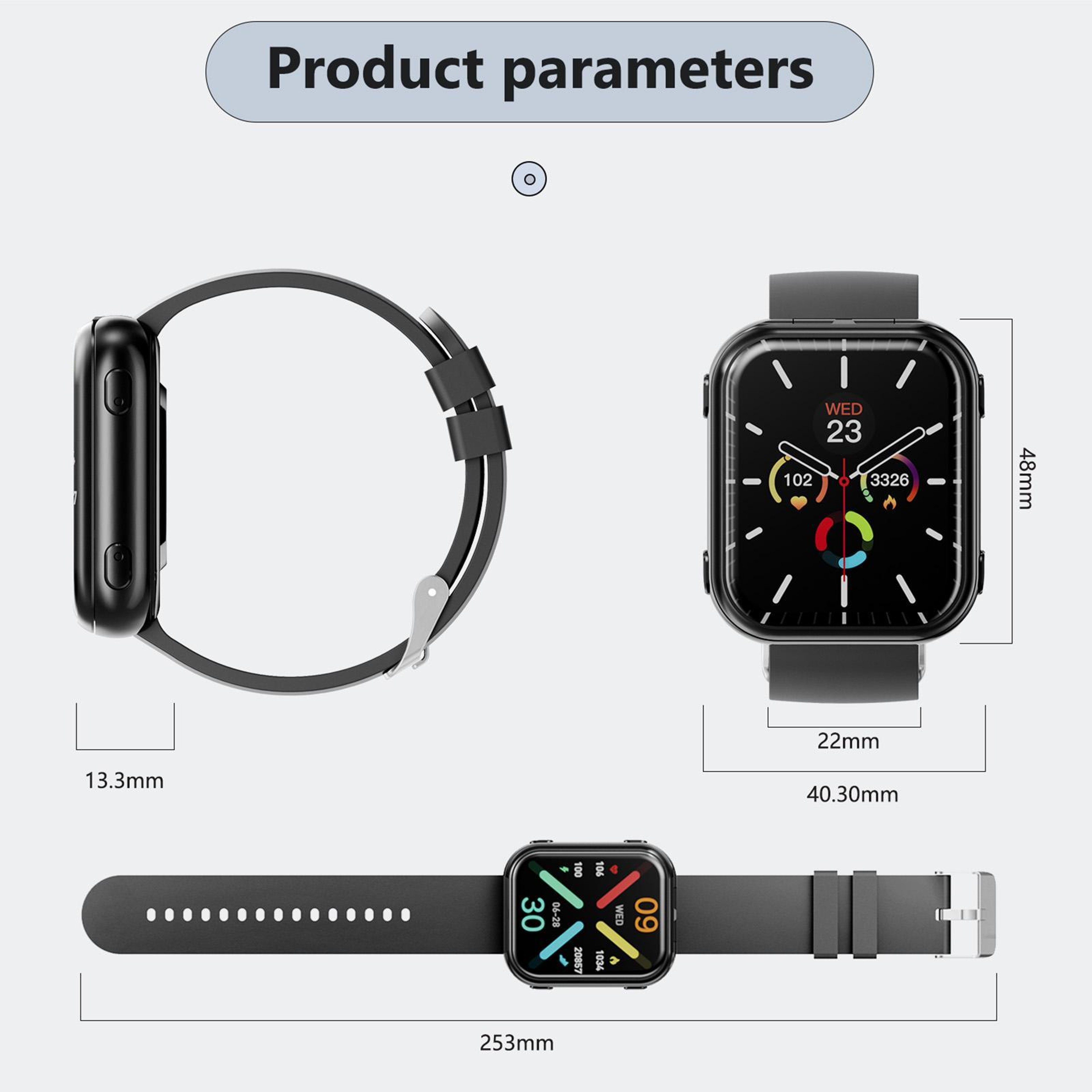 T1 Smartwatch With Wireless Earbuds Bluetooth Calling Fitness Tracker  Heart Rate Monitor 2
