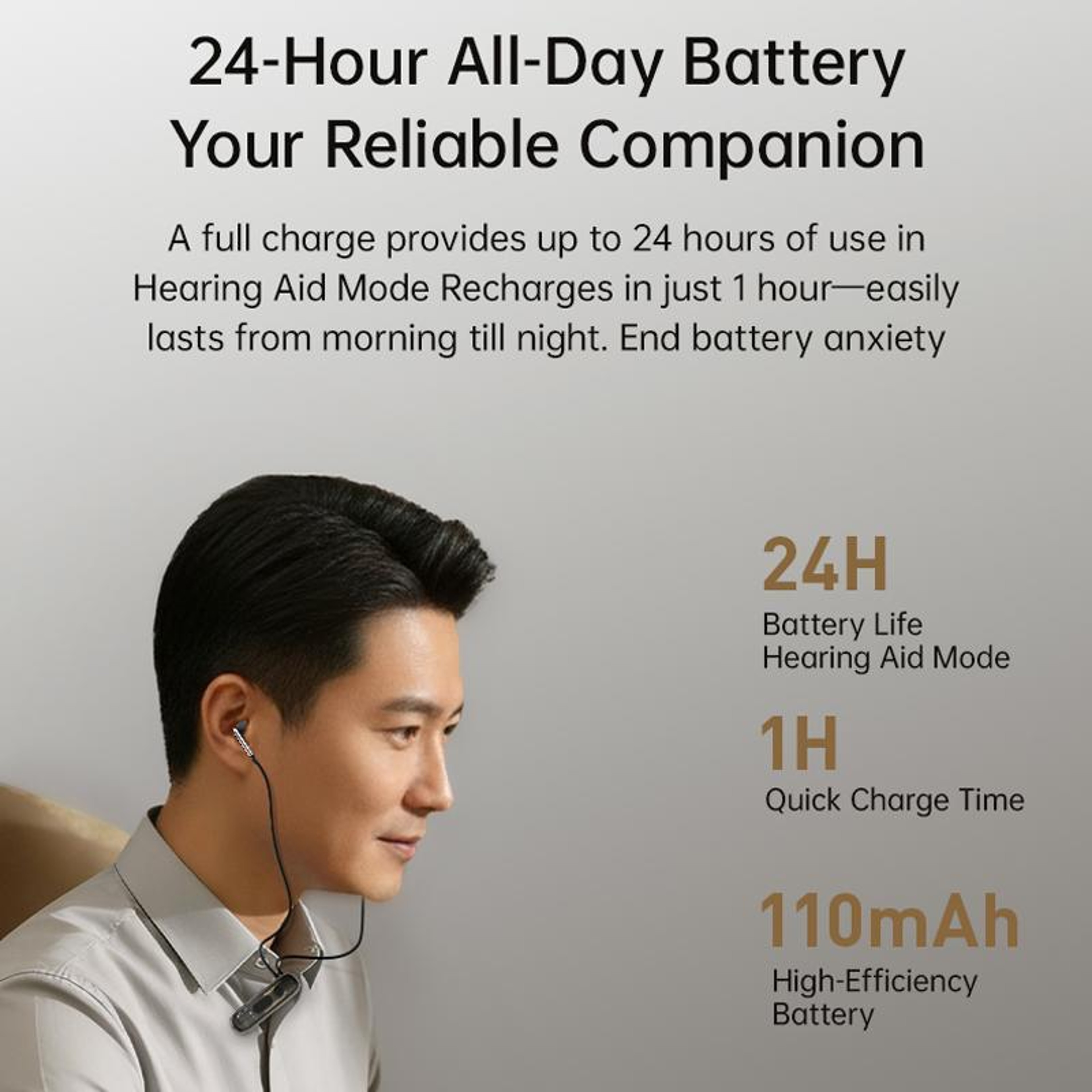 ClearTone FT 10 Bluetooth Hearing Amplifier Headphones With Noise Reduction  Open Ear Comfort 9