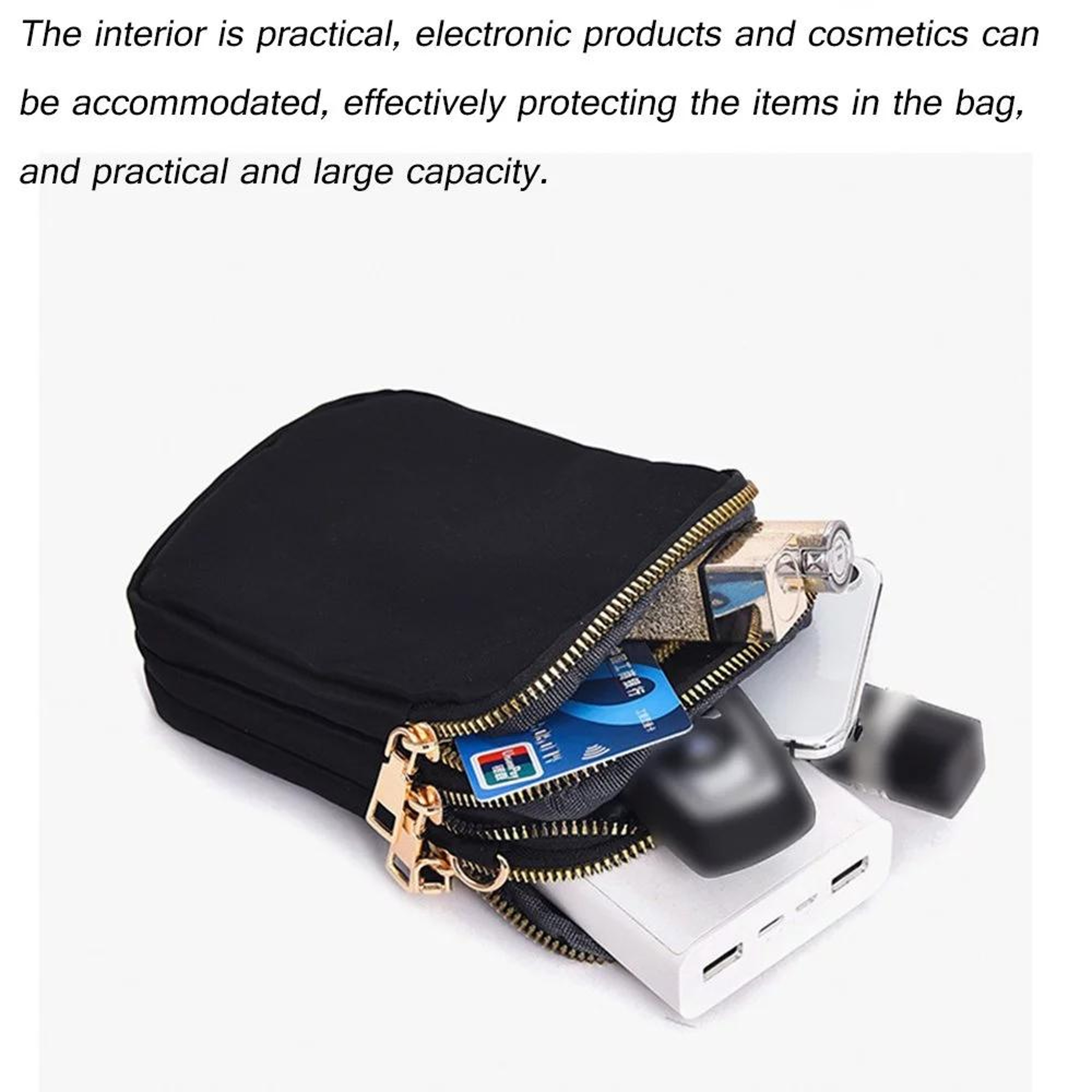 Womens Waterproof Crossbody Phone Bag With Coin Purse  Headphone Port 5