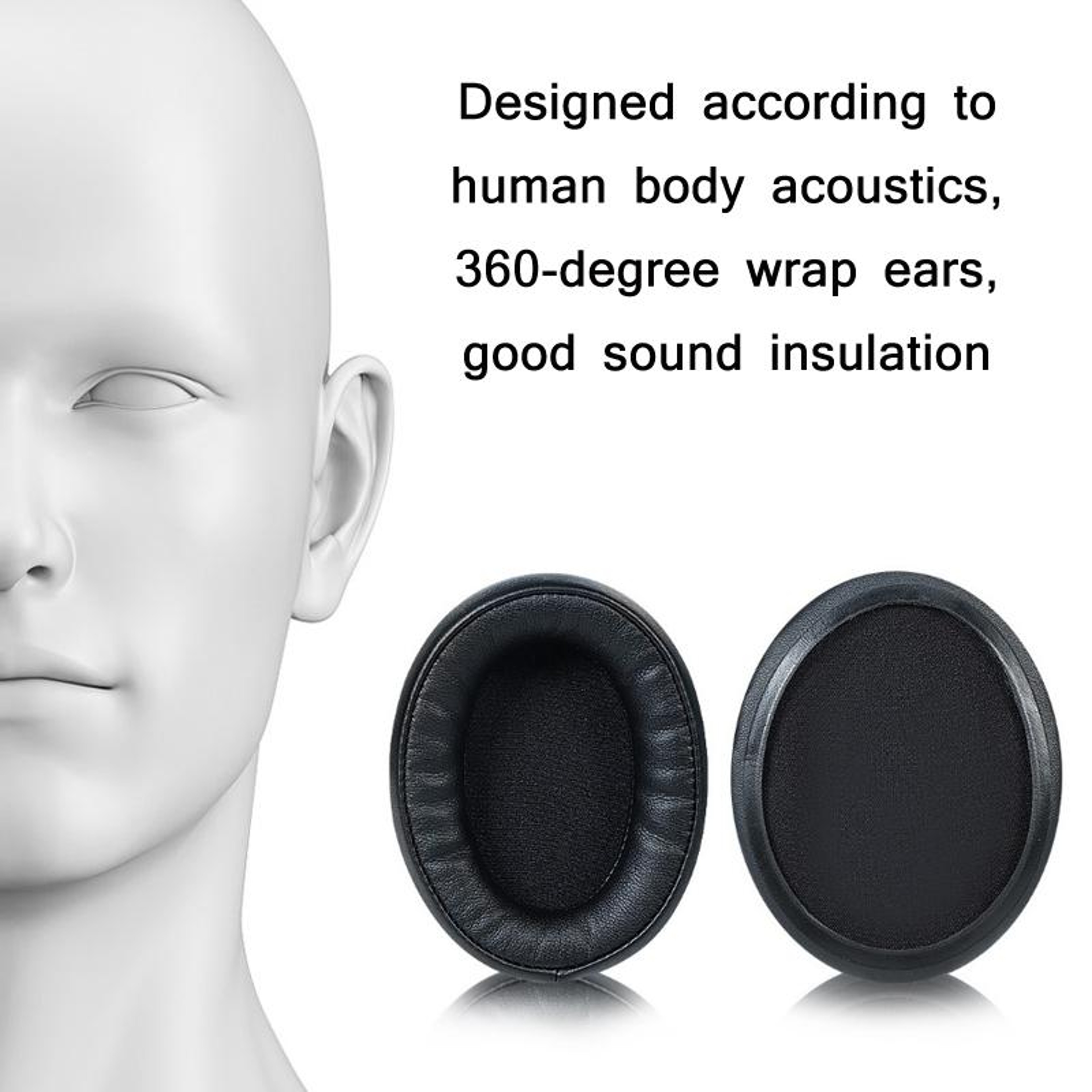 Audio Technica ATH AR5BT Replacement Ear Pads Soft Protein Leather Headphone Covers 5
