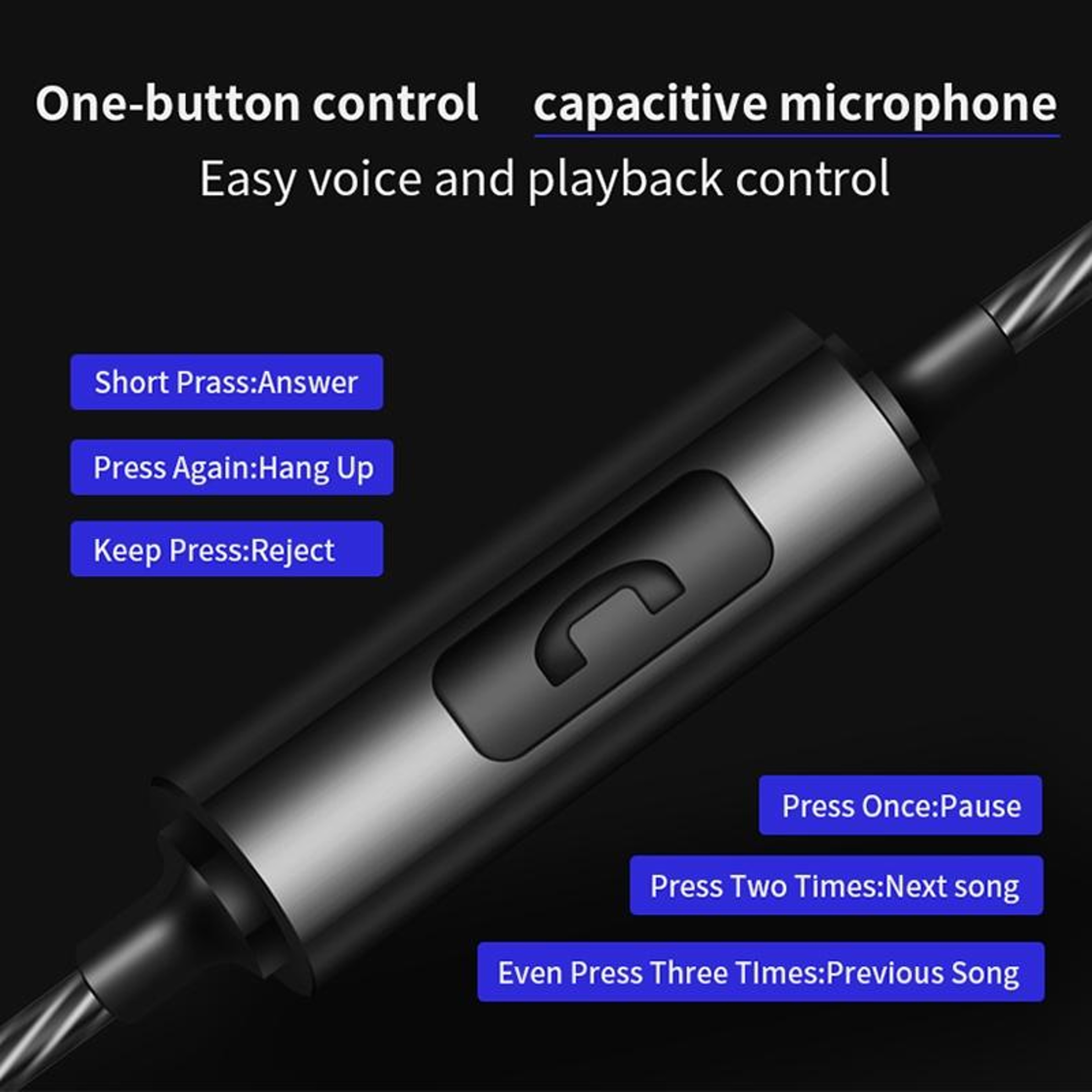 QKZ CK1 HiFi In Ear Headphones With CNC Metal Shell  Deep Bass Sound 5