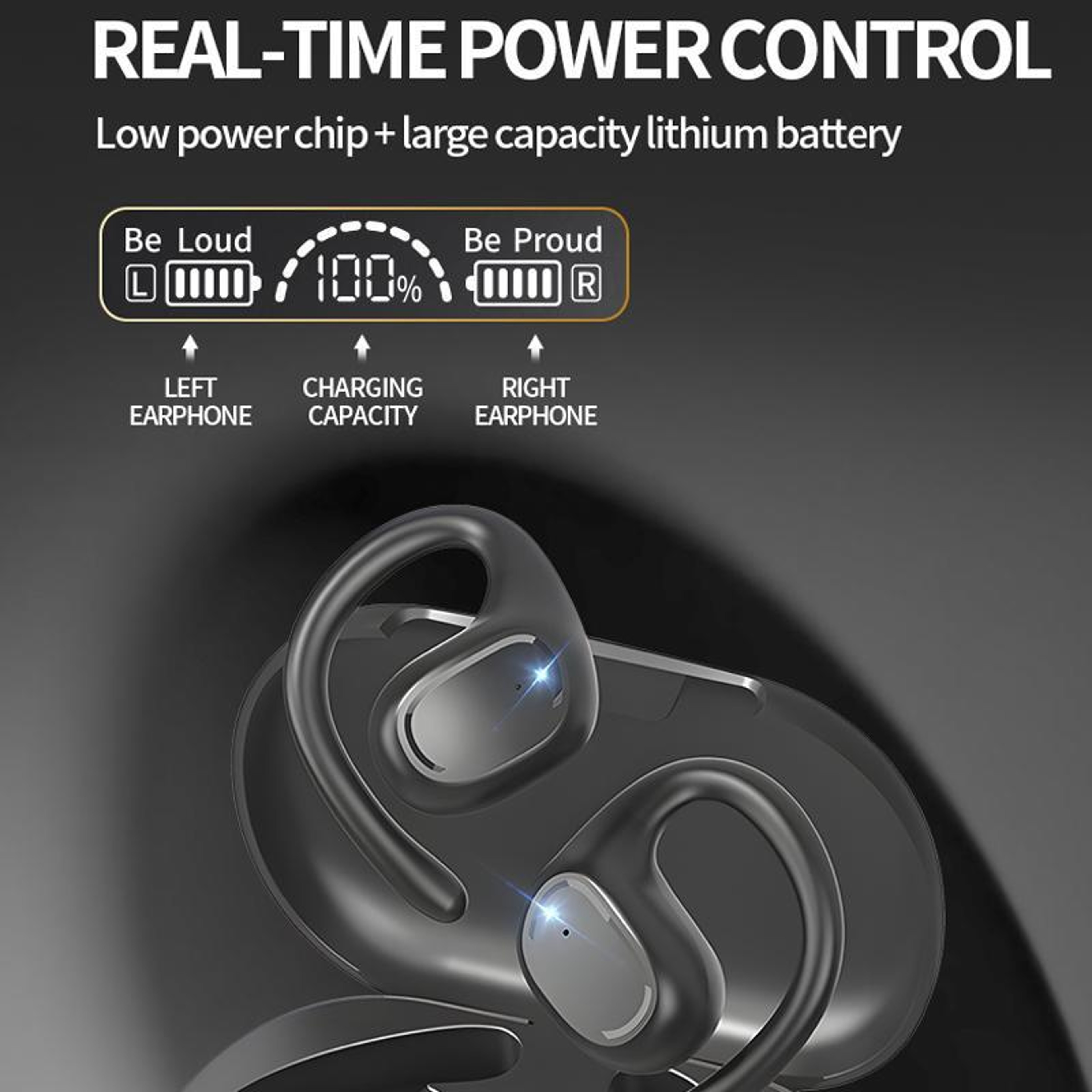 M200 Open Ear Bluetooth Headphones With Noise Reduction  Waterproof Ear Hooks 9