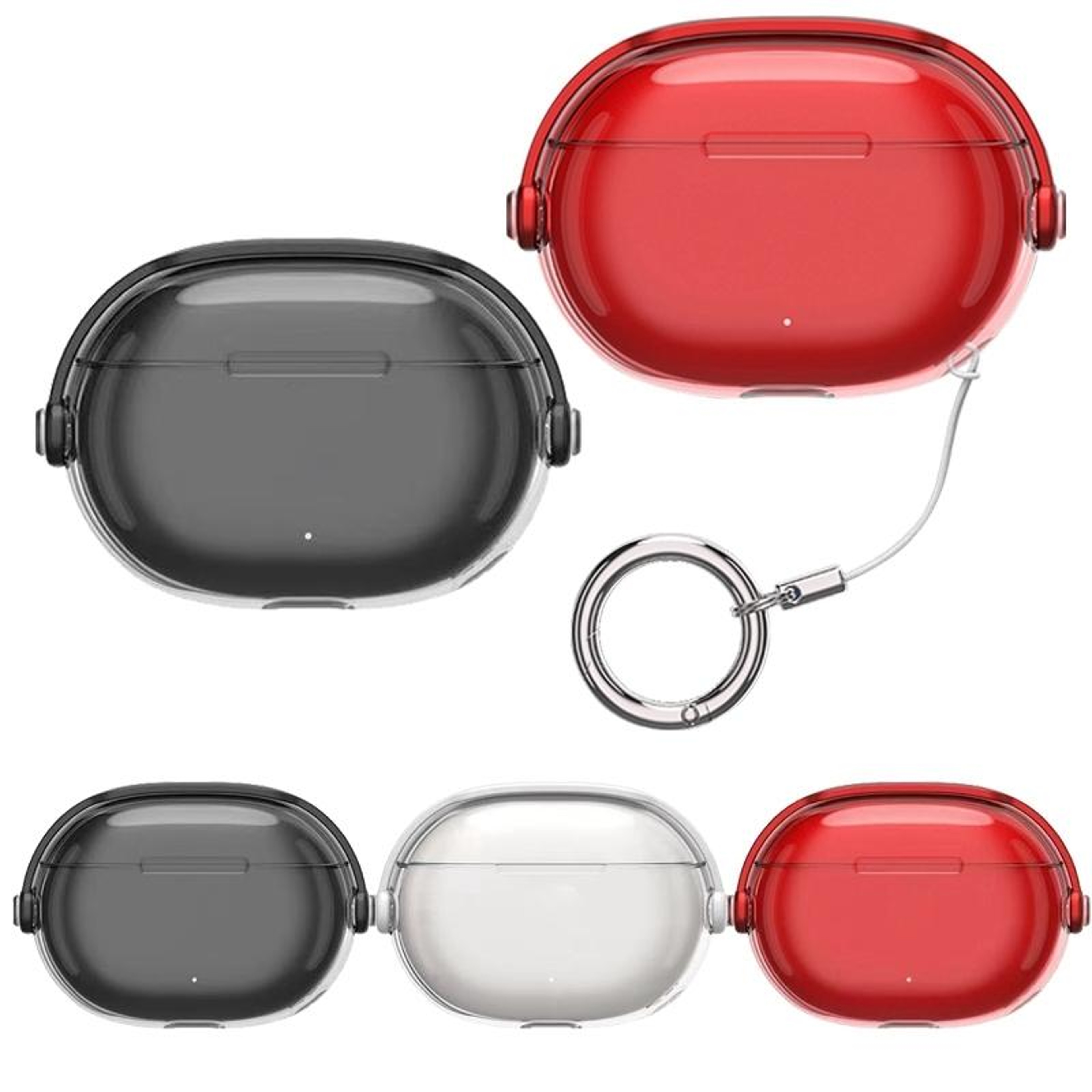 Clear Electroplated Acrylic Case For Apple Beats Studio Buds  Buds With Keyring 9