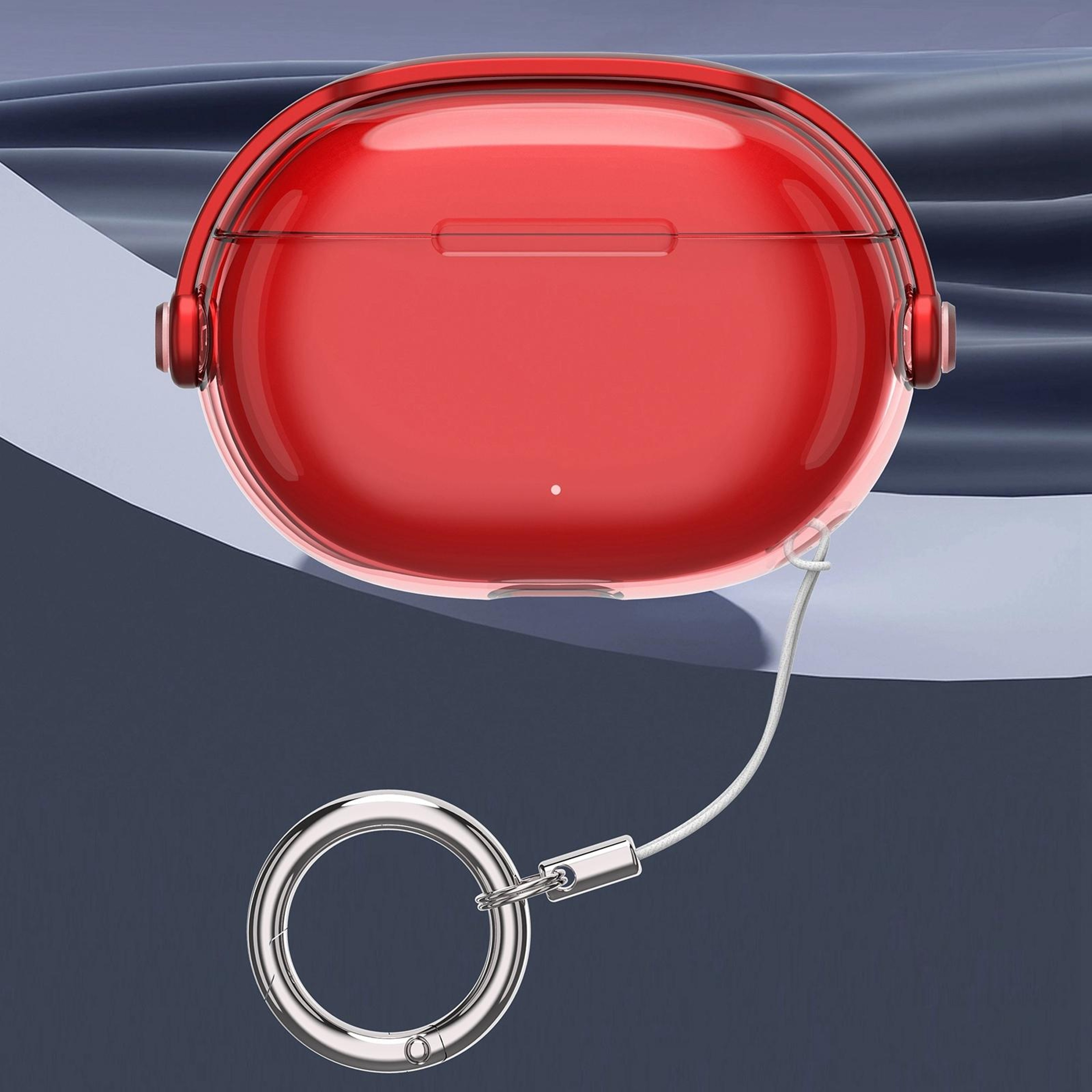 Clear Electroplated Acrylic Case For Apple Beats Studio Buds  Buds With Keyring 0