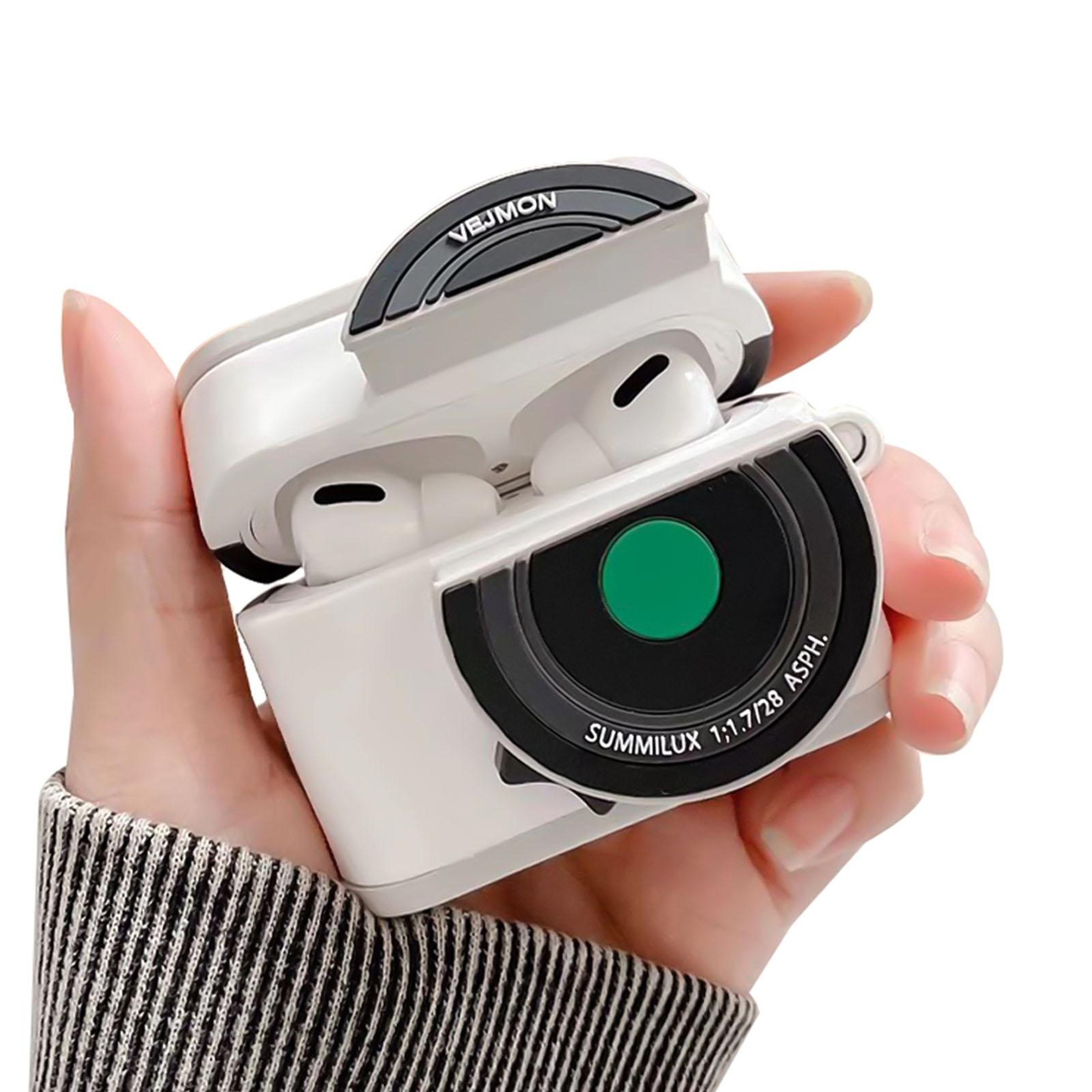 Retro Camera AirPods Pro Case Cover With Charging Port Dustproof Bluetooth Earbuds Protector 6