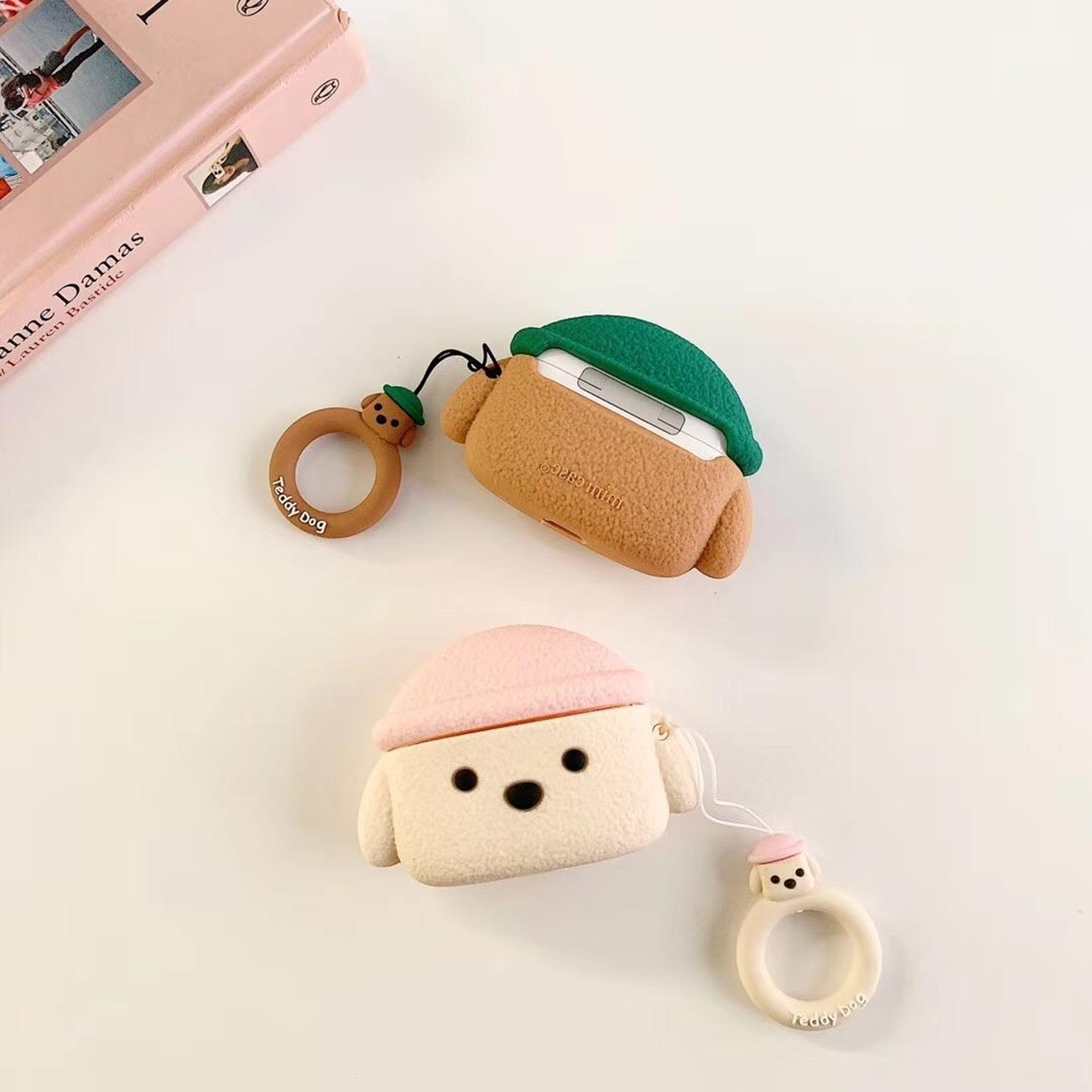 Teddy Dog AirPods Pro Case Cute Protective Bluetooth Earbuds Cover 4