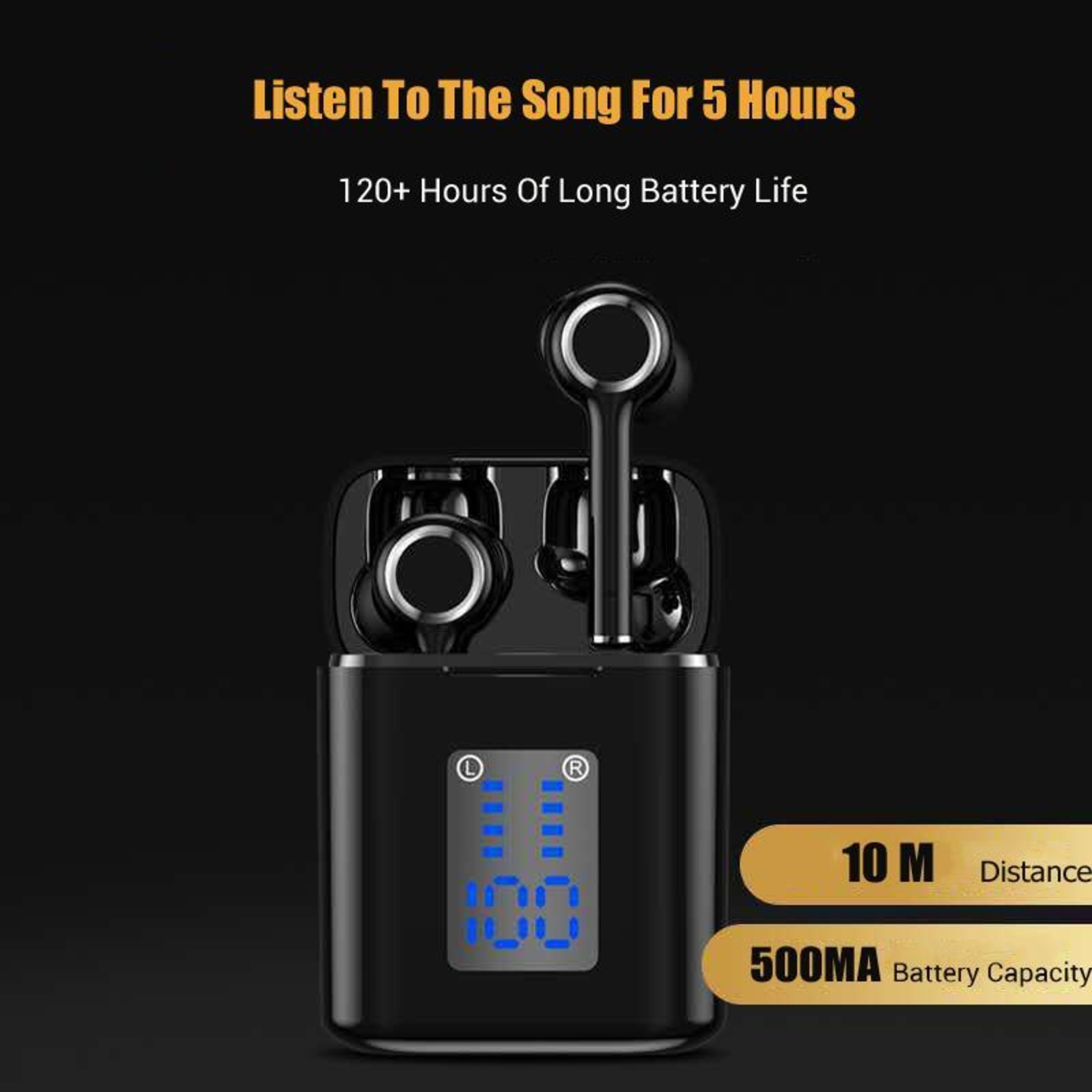 TG TG905 Bluetooth 50 Wireless Earbuds With LED Display Charging Case 4