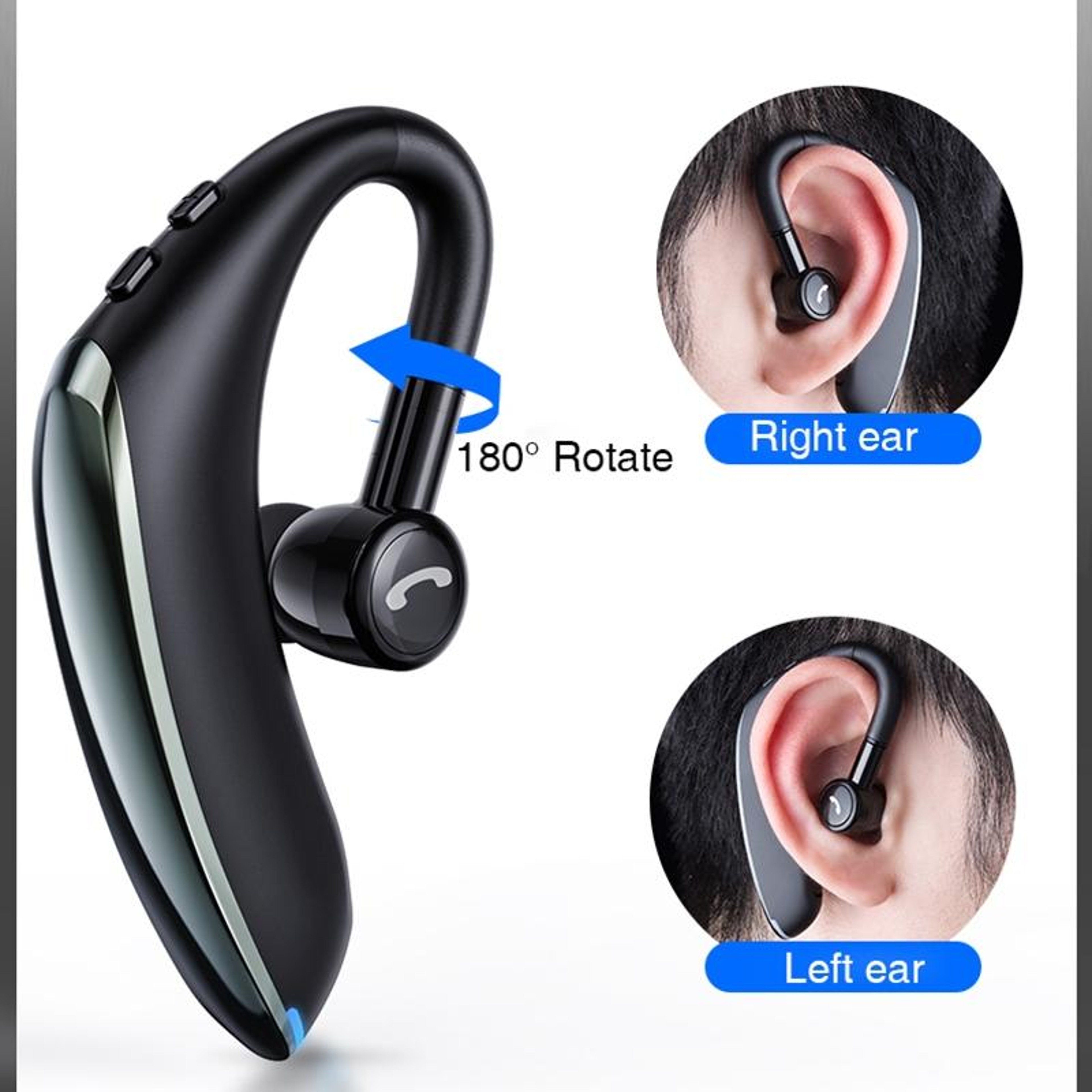 F900 Bluetooth 50 Earhook Headset With Rotating Mic  Handsfree Calling 18