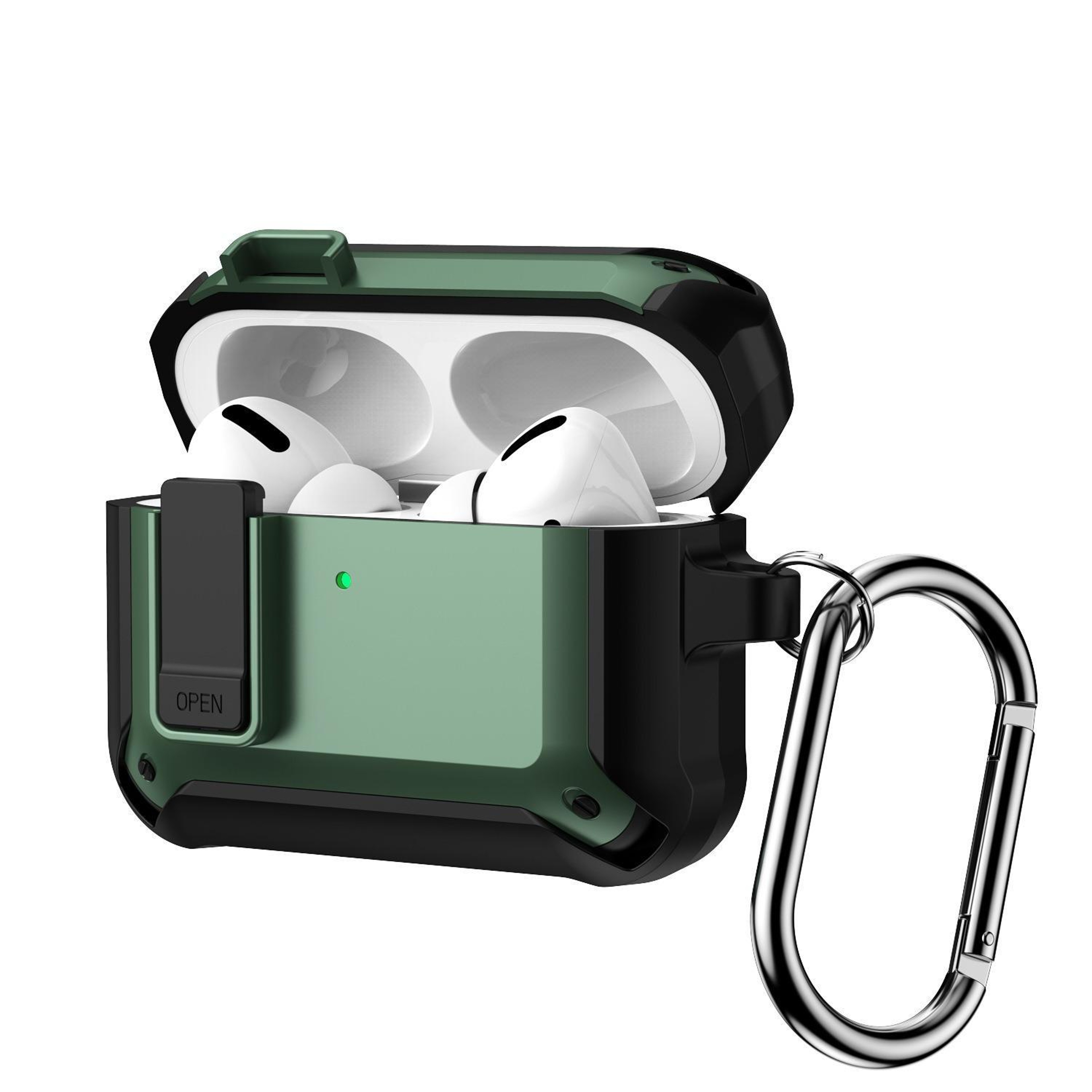 AirPods Pro 3 Shockproof Protective Case With Lock Clip And Wireless Charging Access 12