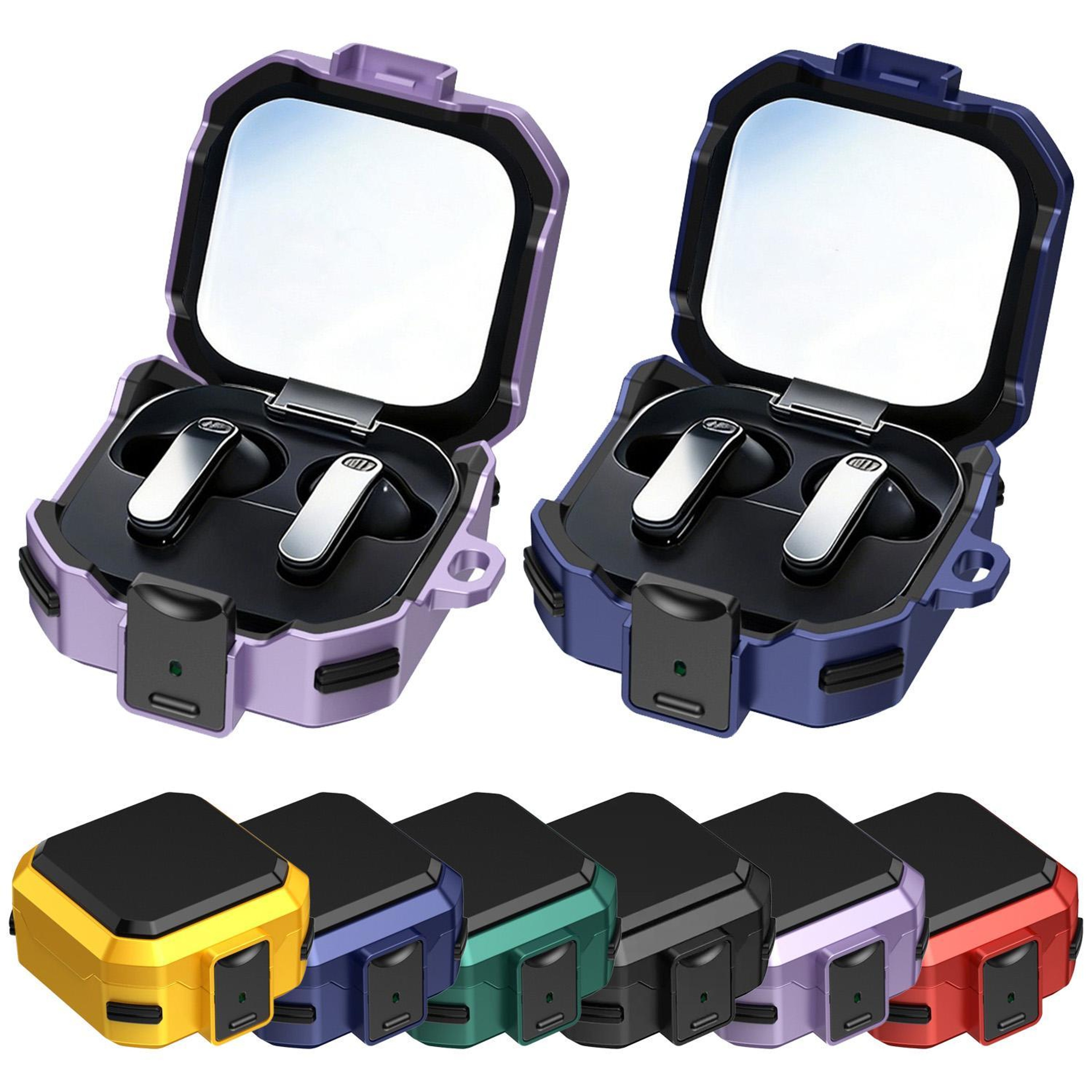 Thunder Armor Protective Case For Redmi Buds 4  4 Pro With Carabiner Clip 0
