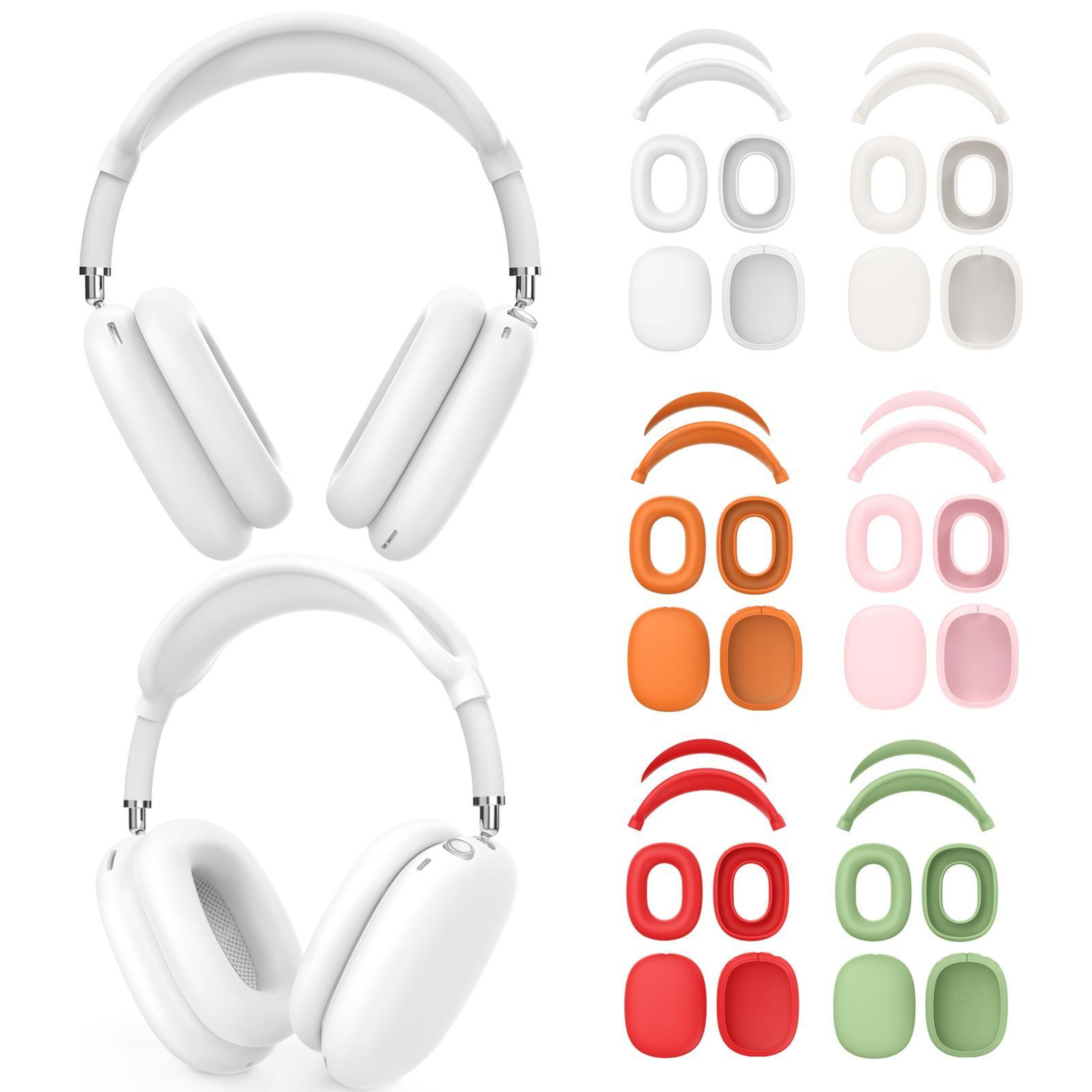AhaStyle Silicone Protection Kit For AirPods Max 2  Max With Headband And Ear Cup Covers 1