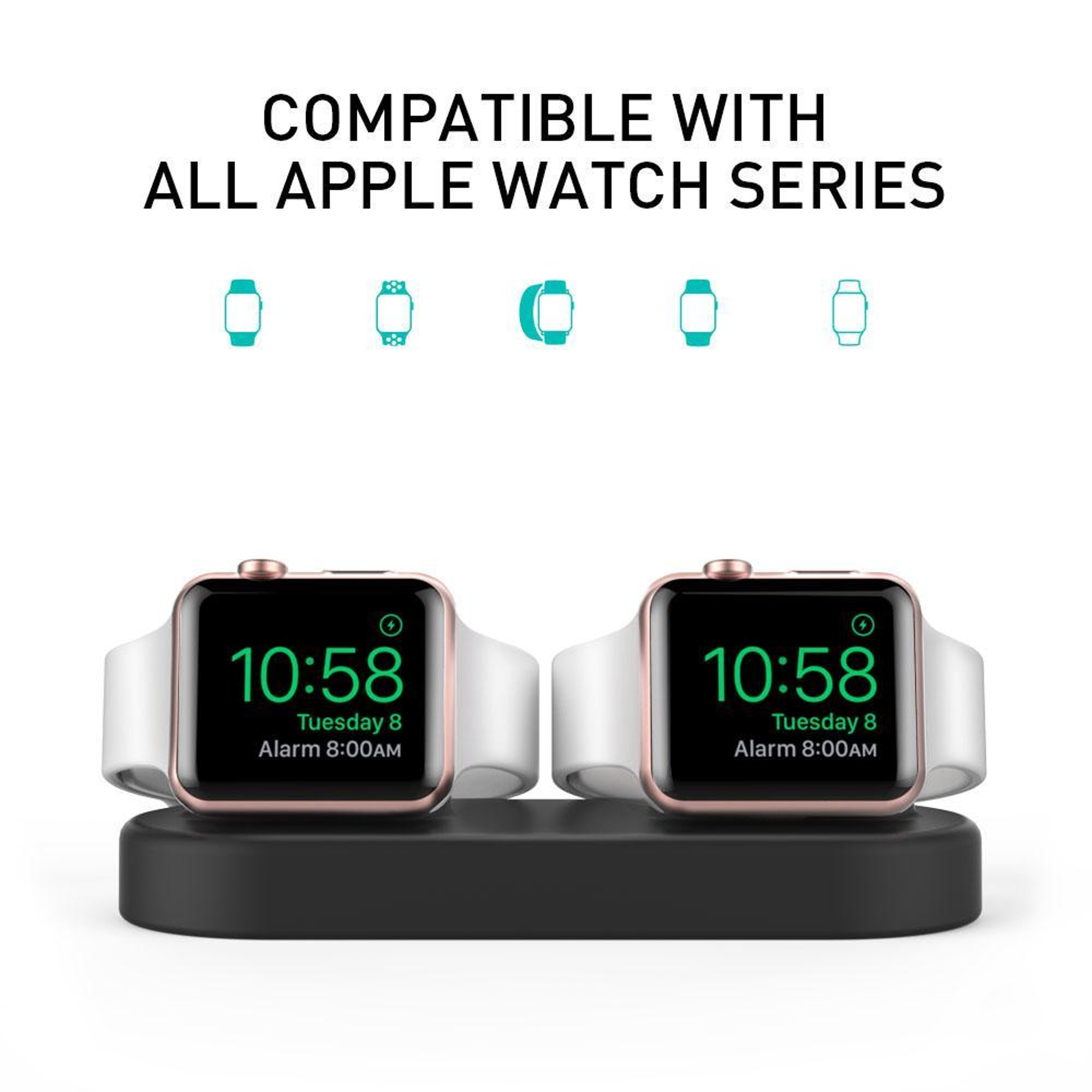 AhaStyle 2 In 1 Apple Watch  Earbuds Charging Dock Stand 1