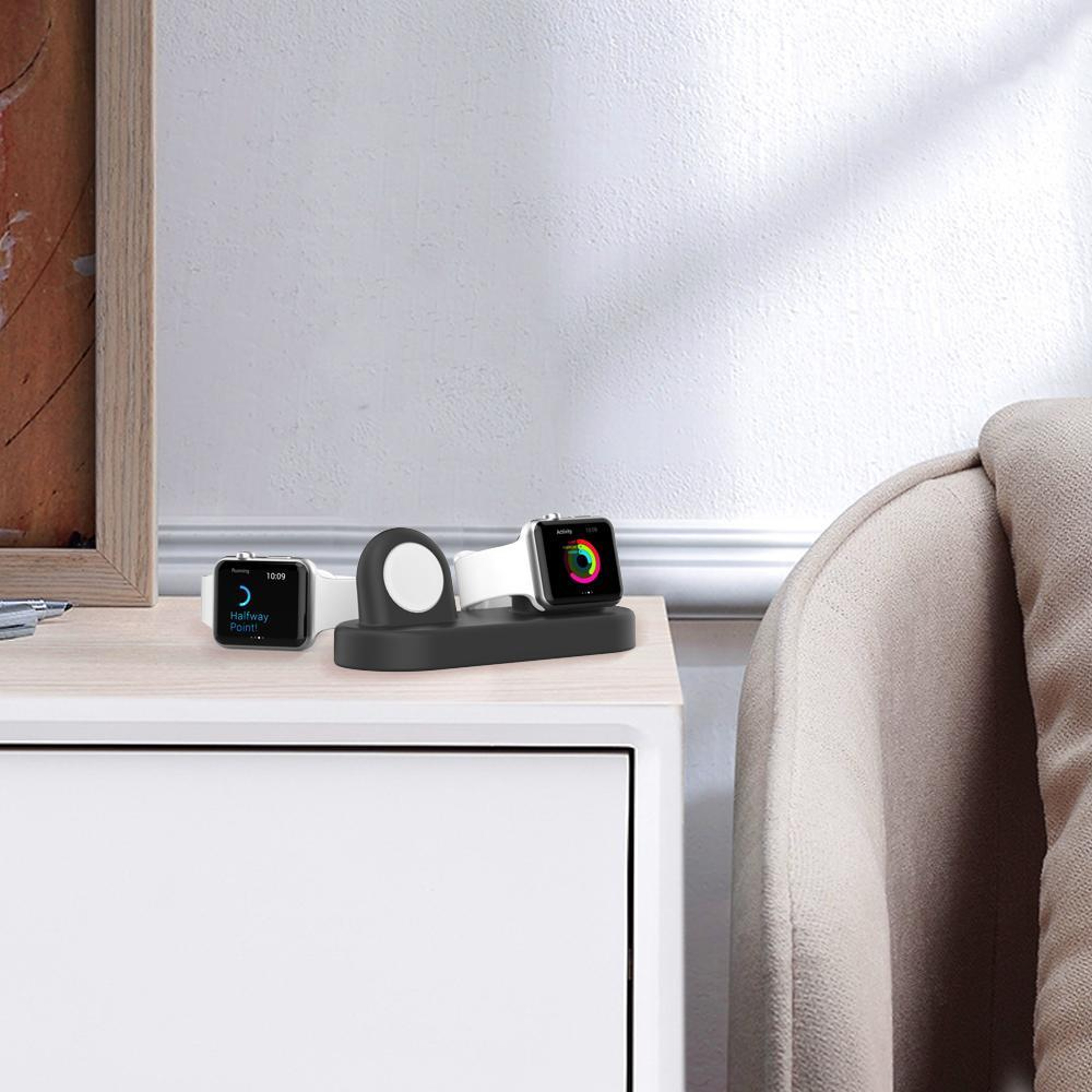 AhaStyle 2 In 1 Apple Watch  Earbuds Charging Dock Stand 5