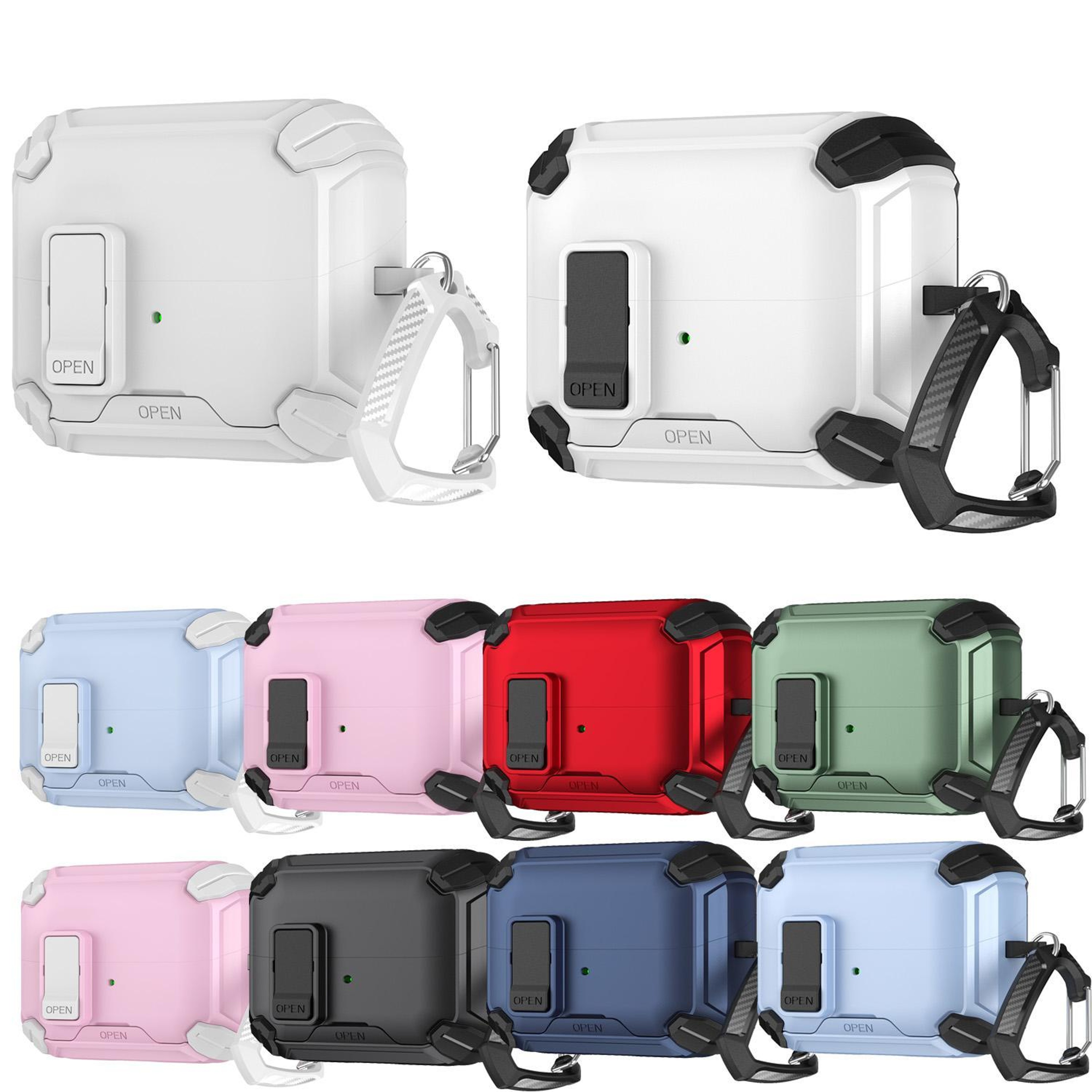 MagSafe Lock Case For Galaxy Buds 3 Pro With Carabiner  Magnetic Stand 2