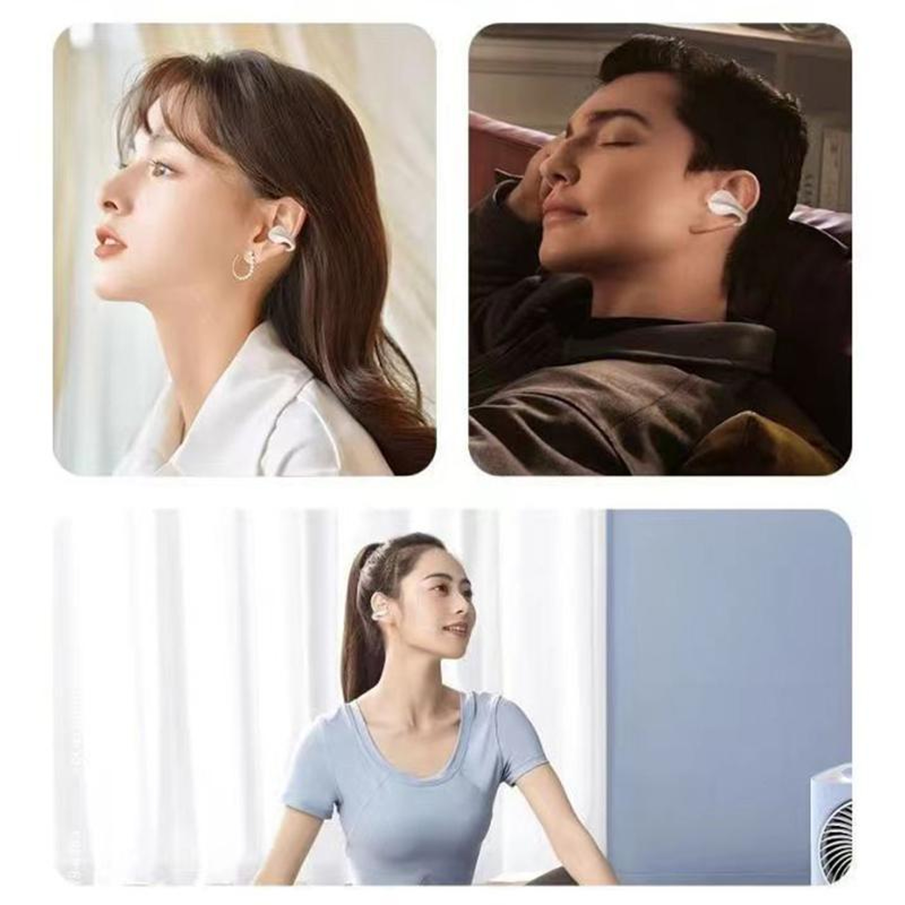 Lenovo Open Ear Clip Wireless Earbuds With ENC Bluetooth 53 Sports Headphones 5
