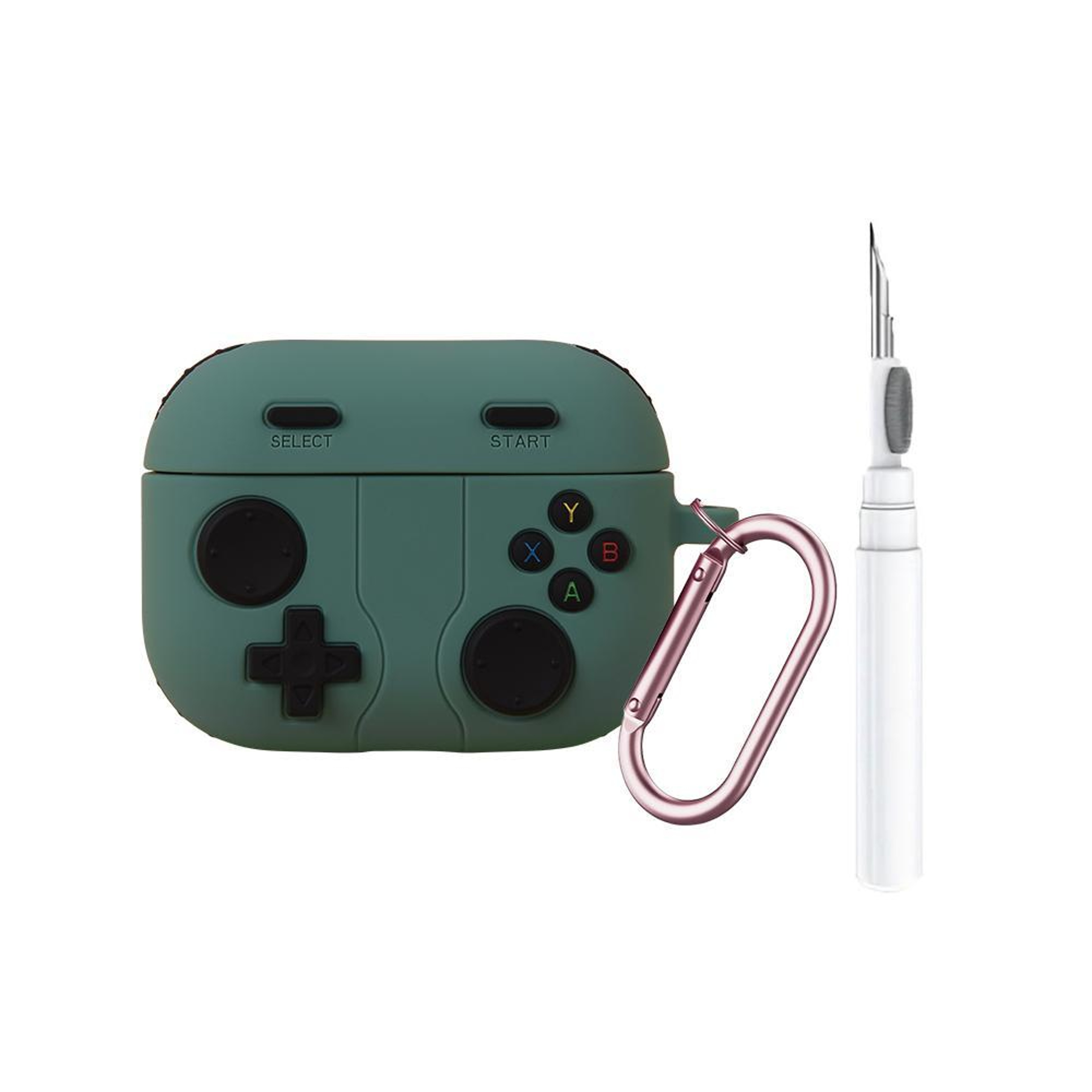 Retro Game Console AirPods Pro 3 Case With Cleaning Pen  Carabiner 9