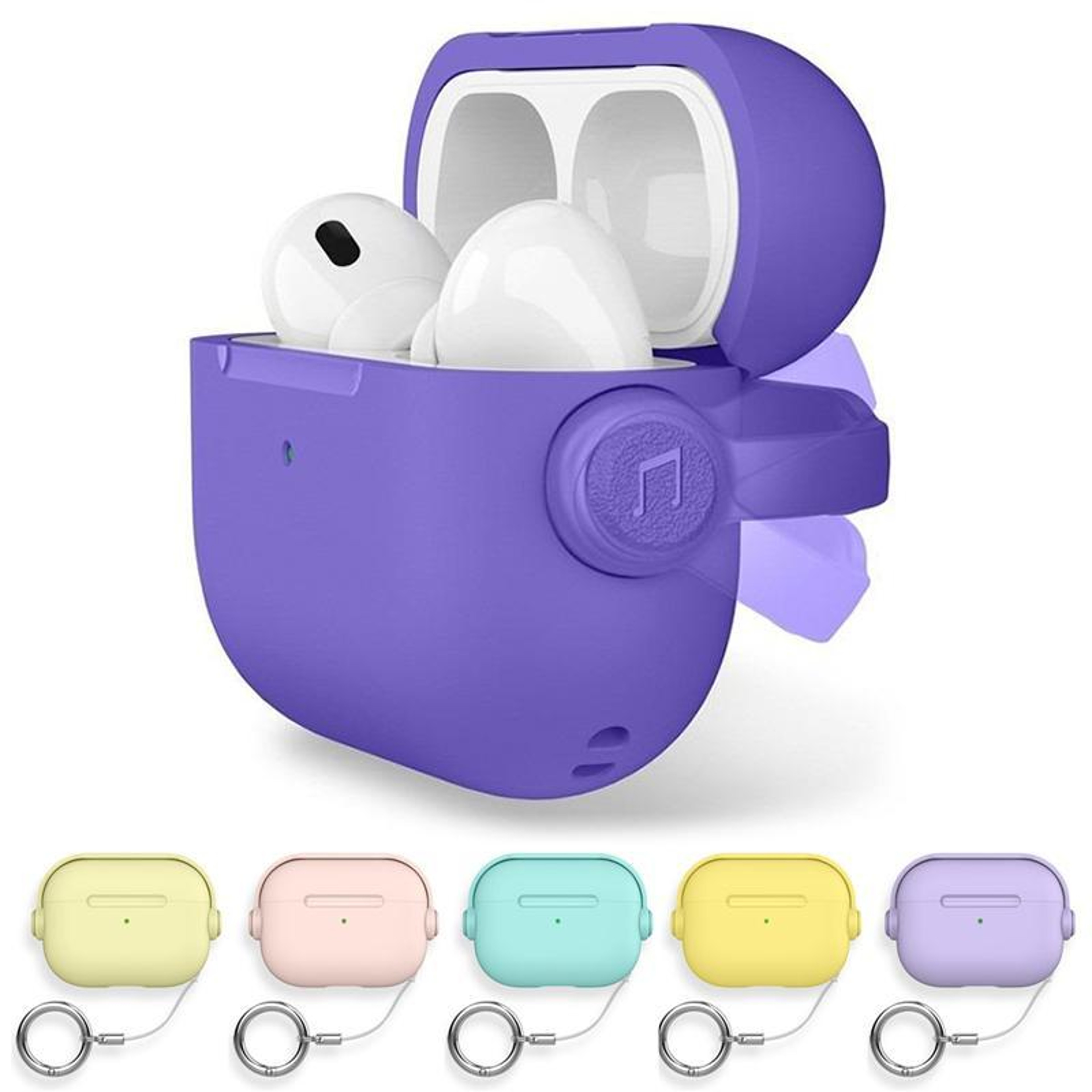 AirPods Pro 3 Protective Case With Ring Strap Shockproof TPU PC Cover 1