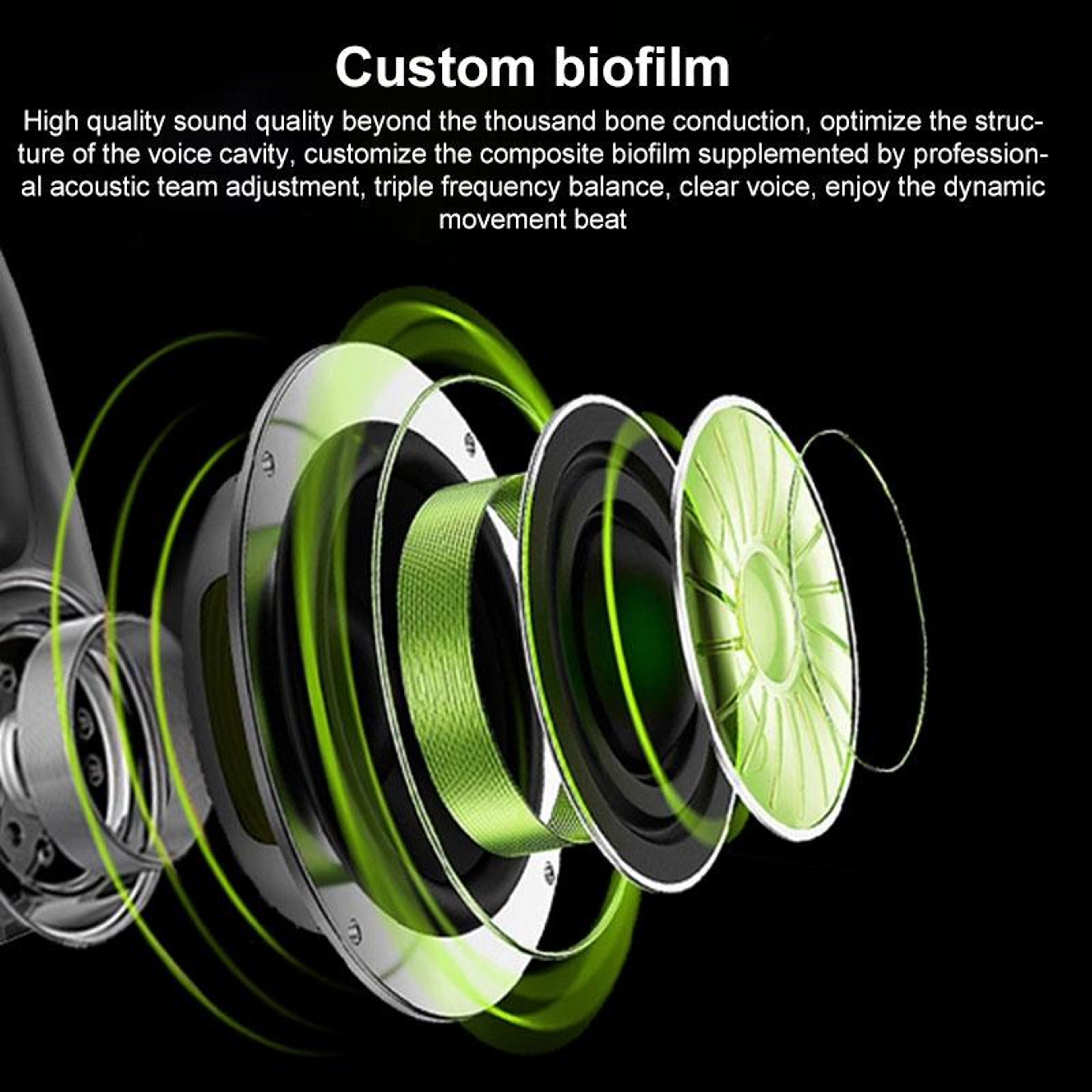 Langsdom BE17 Bone Conduction Headphones with 32GB Memory & IPX8 Waterproof Bluetooth – view 5