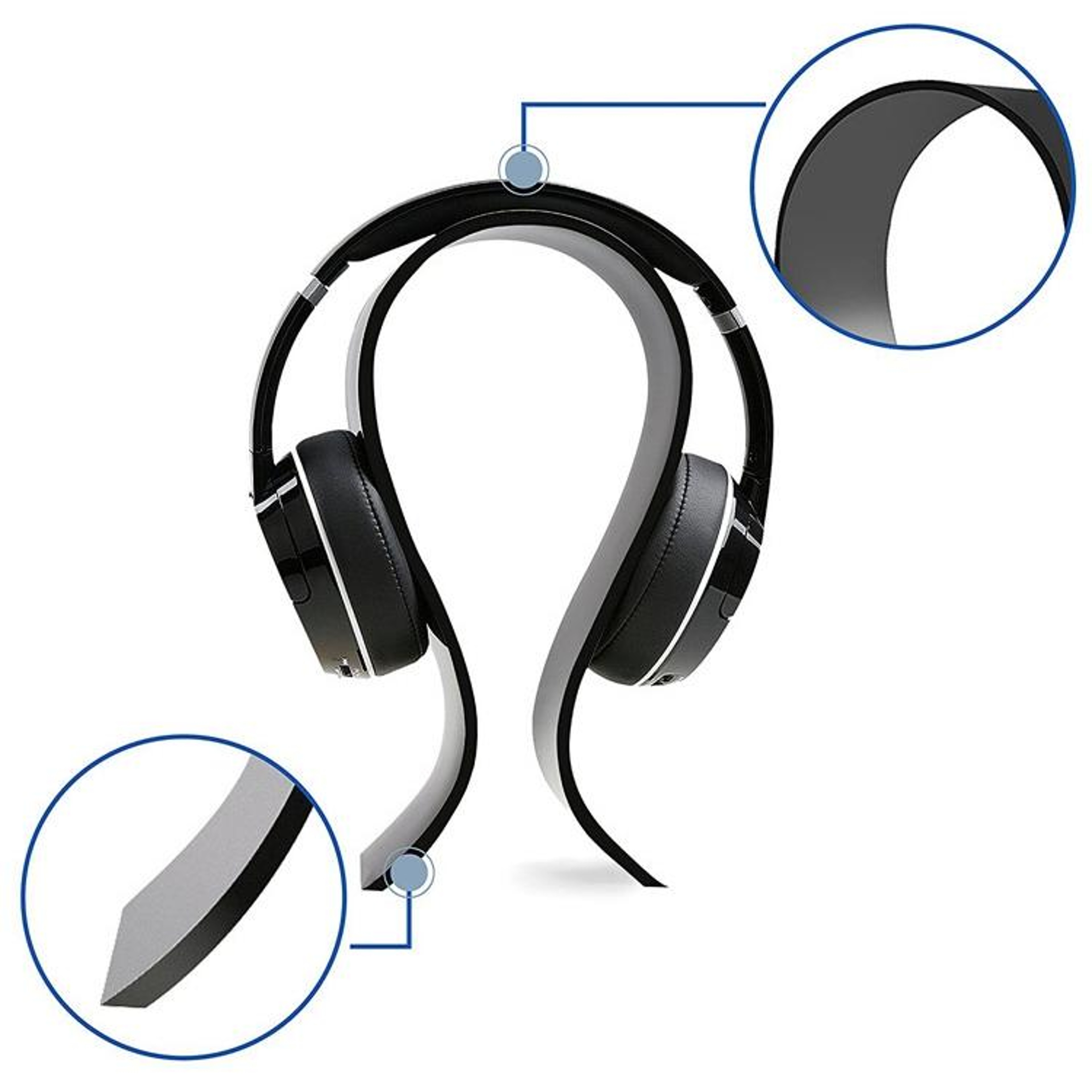 Universal Acrylic Headphone Stand Holder For Desk Gaming Headset Display 1
