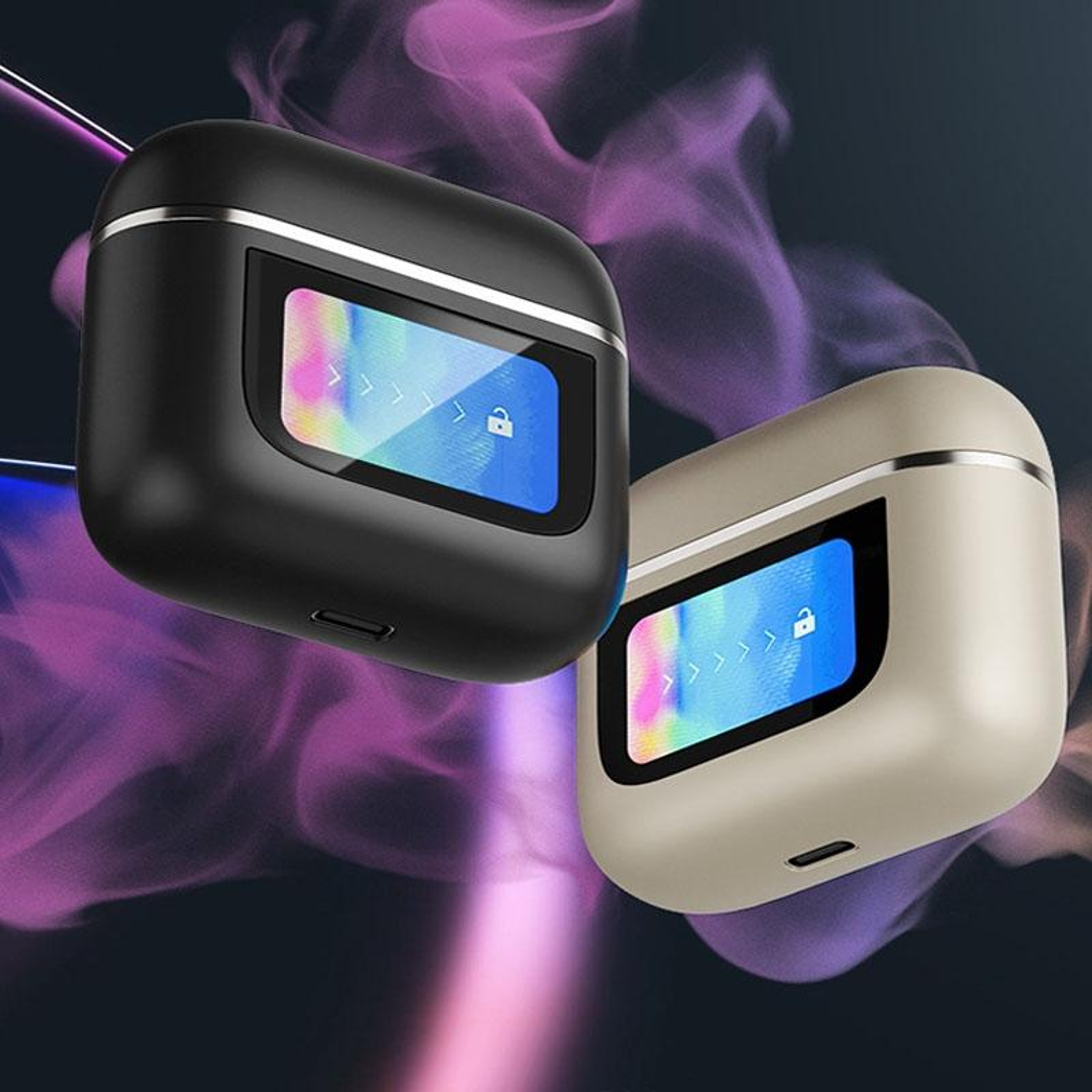 QuietSync V8 Bluetooth Earbuds With ANC Touch Screen  360 Surround Sound 1