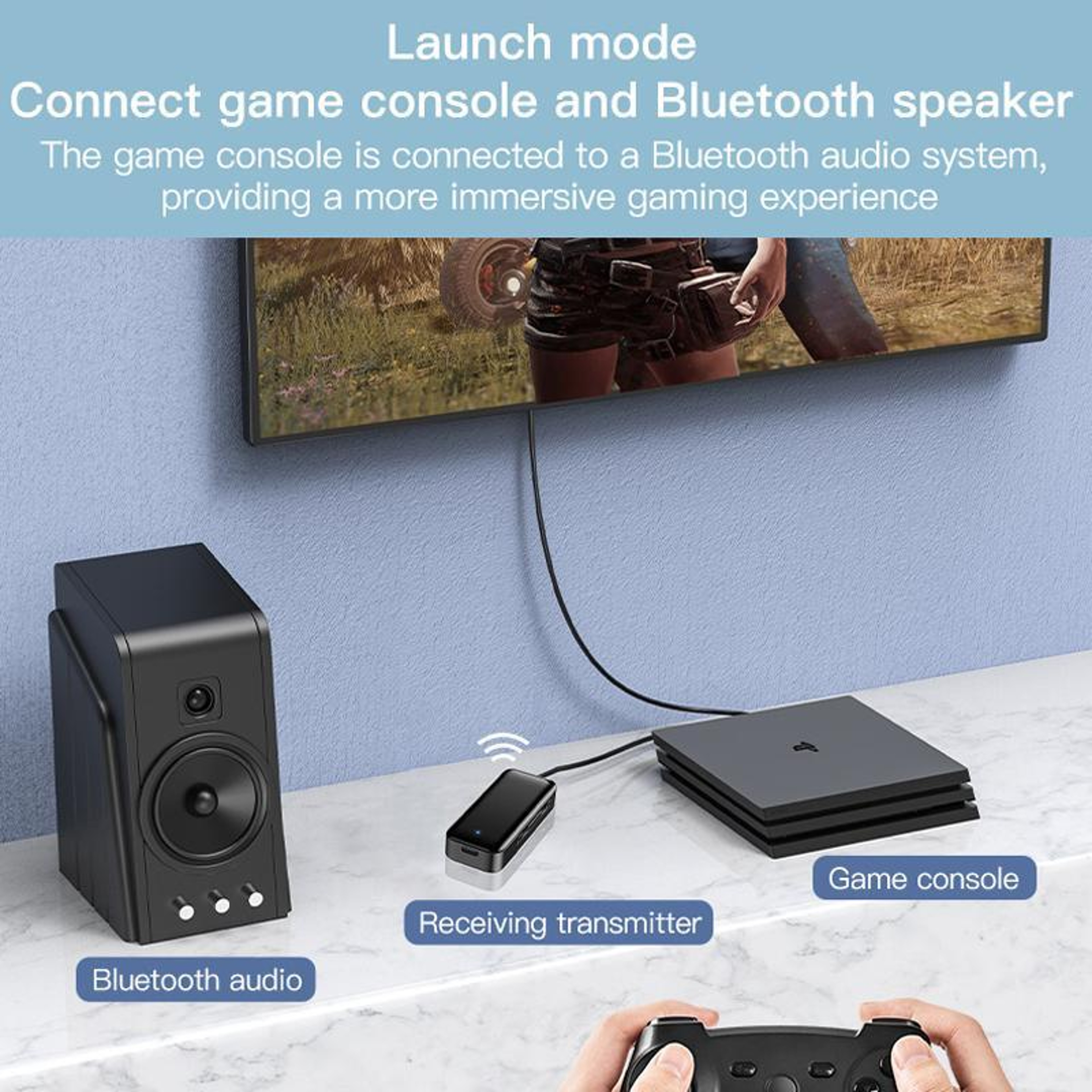 Bluetooth 54 AUX Audio Adapter With Wireless Receiver  Transmitter For Car PC  Headphones 2