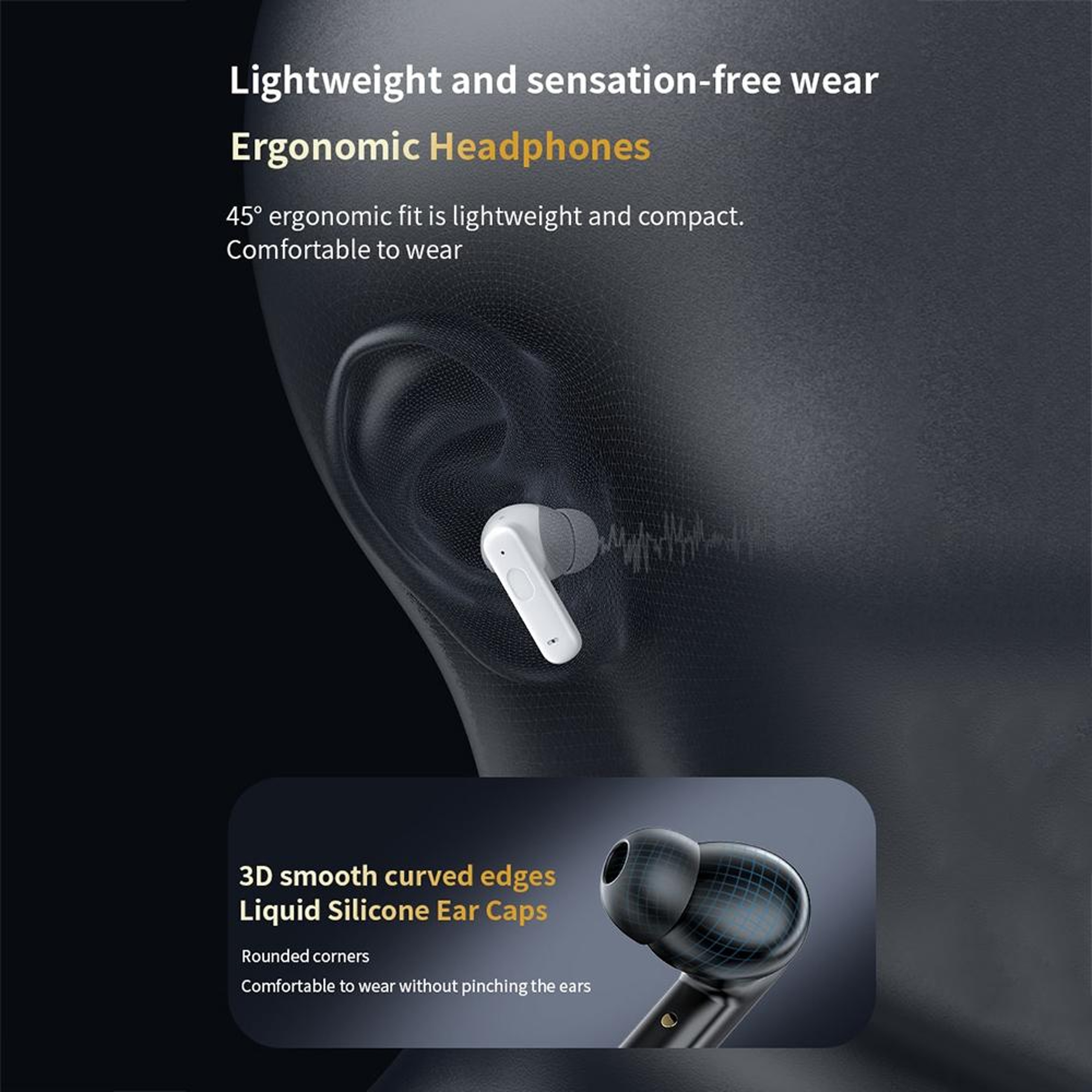 LY30 Smart Touch Screen Wireless Earbuds With ANC ENC Noise Cancellation  Bluetooth 54 3