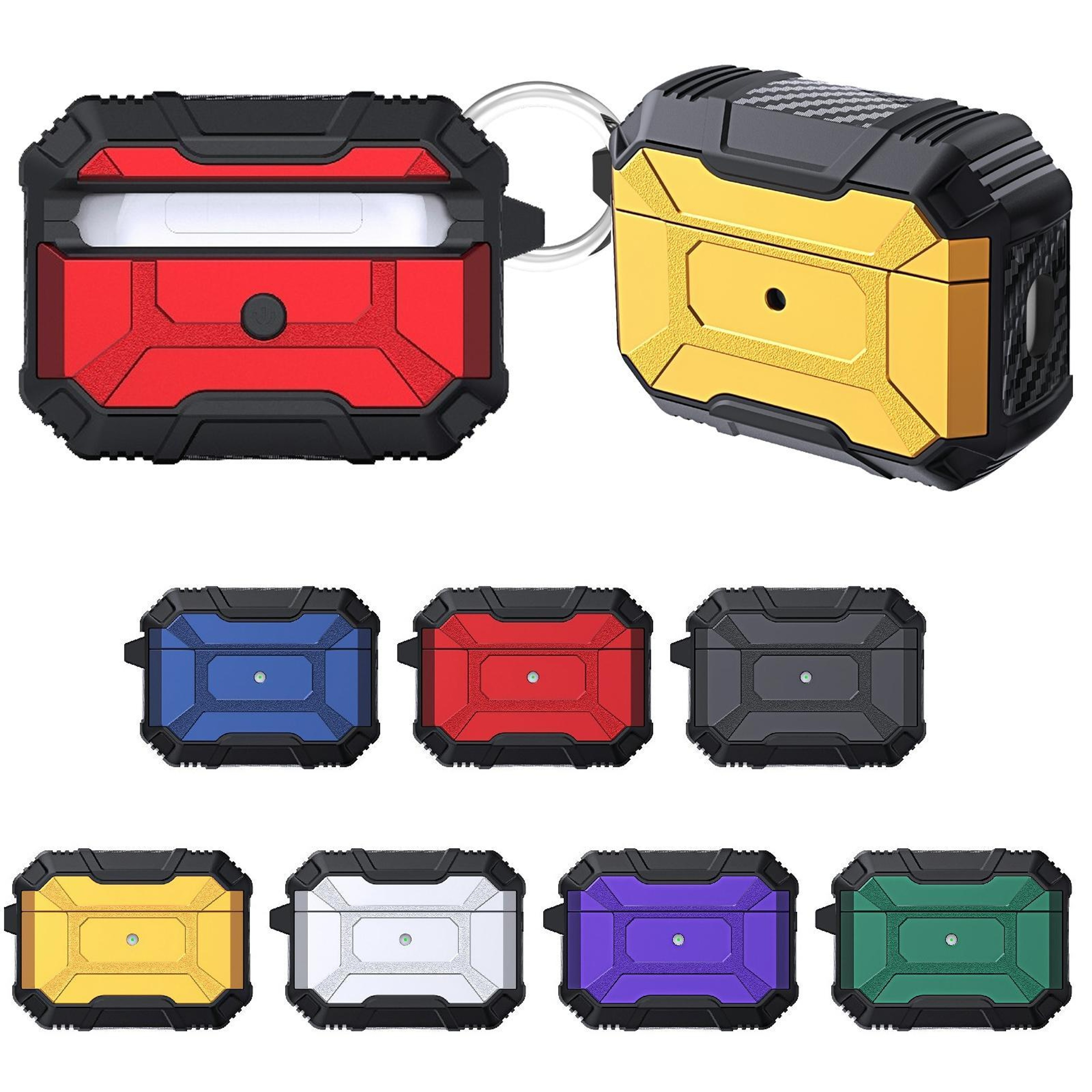 Battle Armor Shockproof AirPods Pro Case With Charging Port Access 0