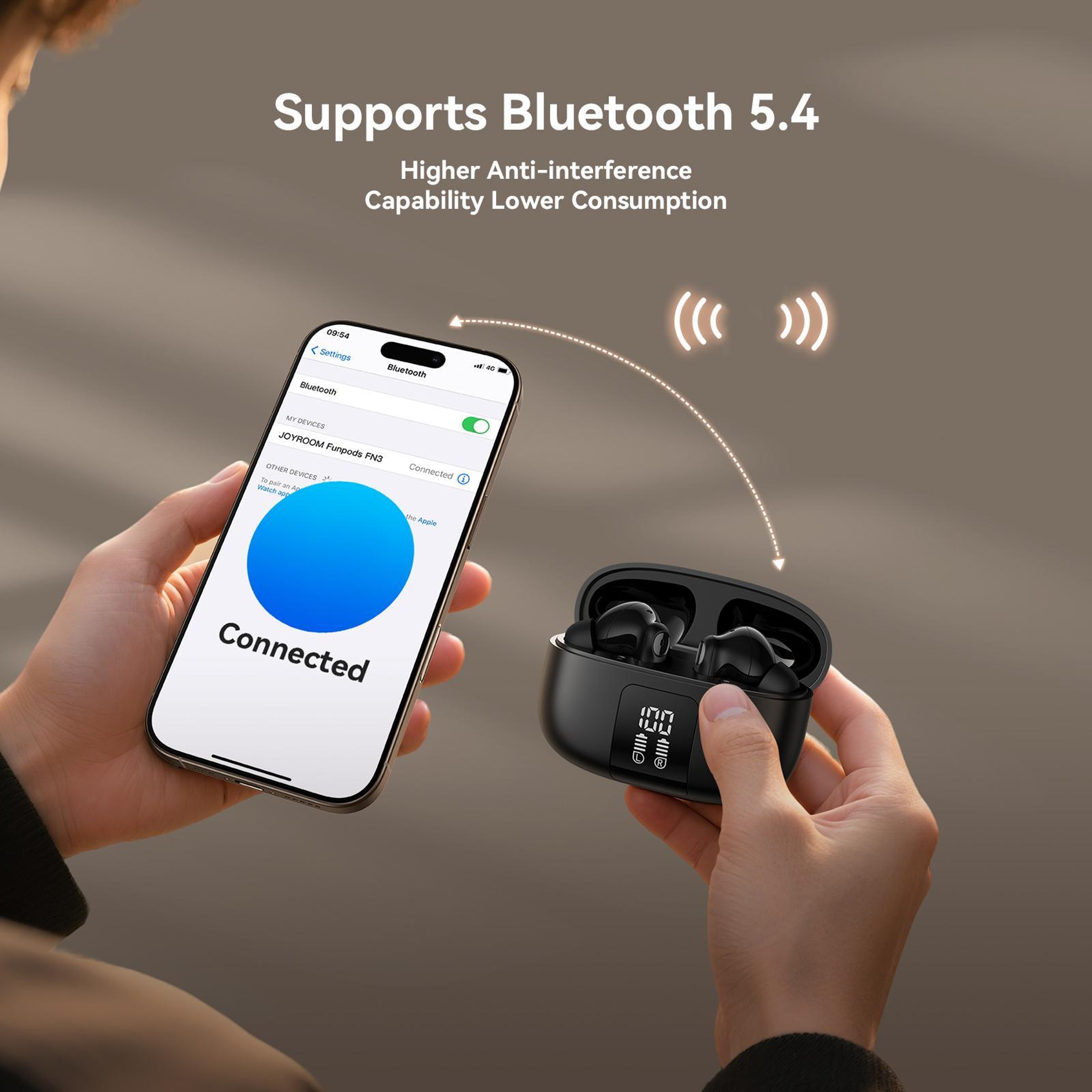 JOYROOM JR FN3 ANC Wireless Earbuds With Bluetooth 54  ENC Noise Cancelling 3