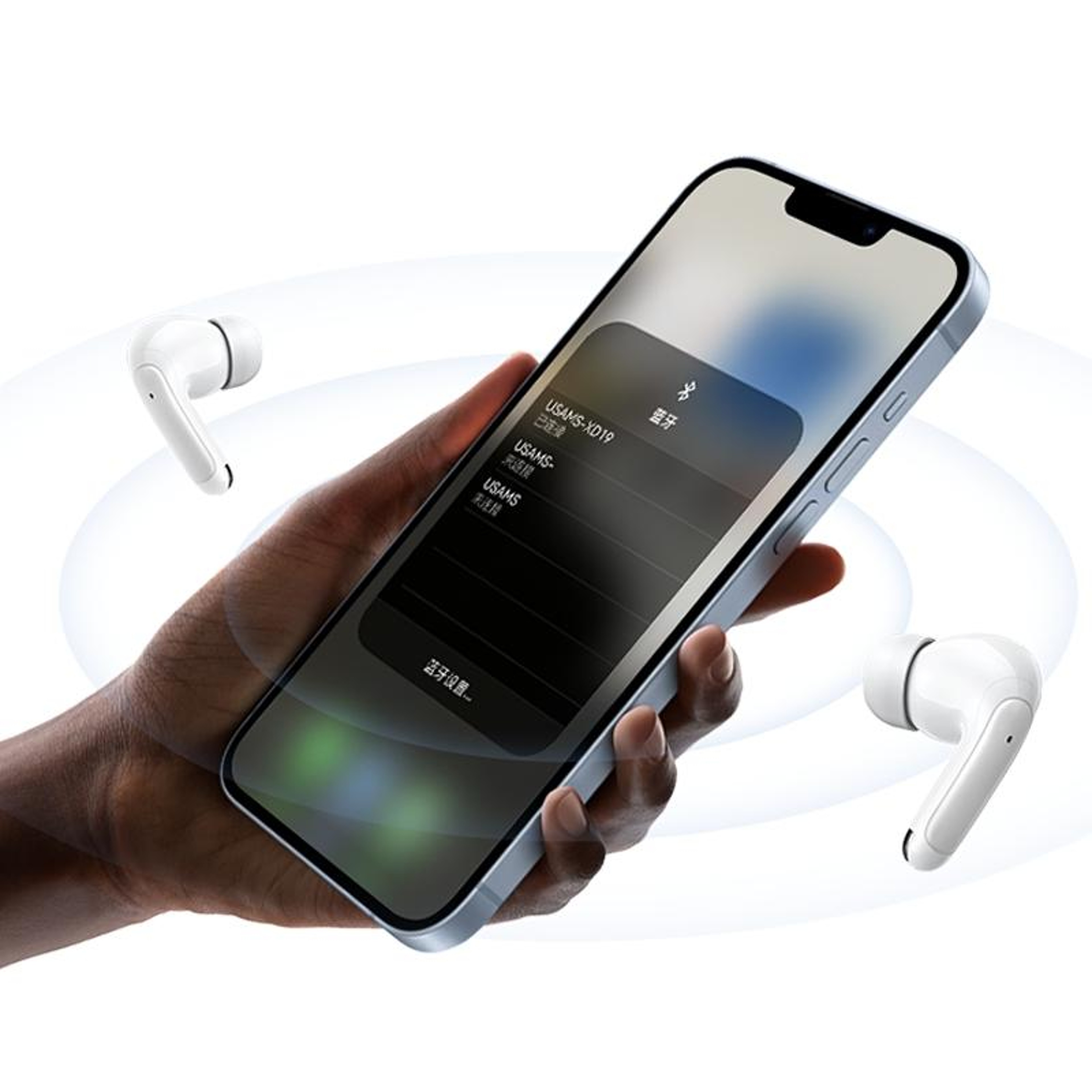 USAMS Bluetooth 53 Wireless Earbuds With HD Mic  26H Charging Case 4