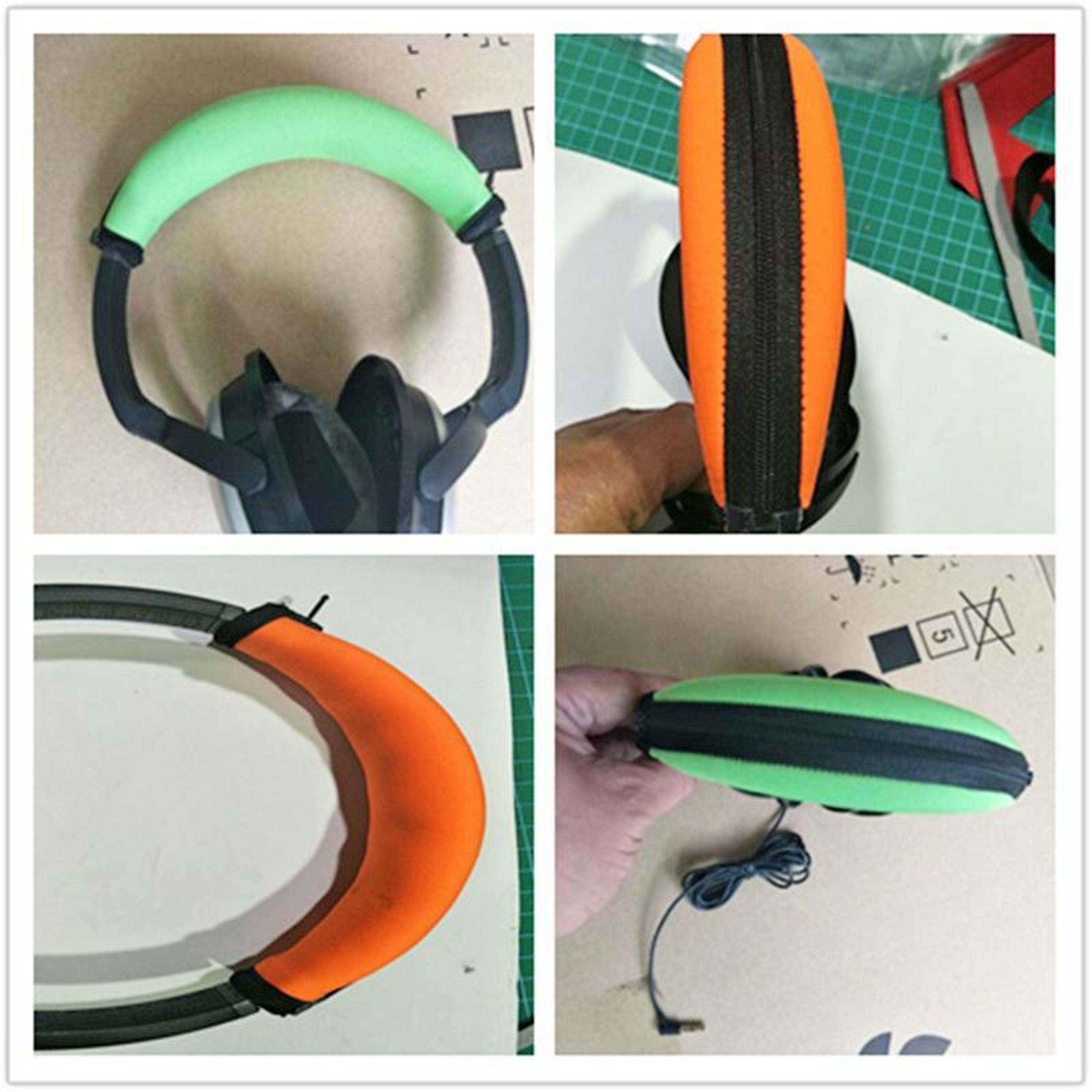 BOSE QC2 QC15 Neoprene Headband Cover With Zipper Soft Replacement Cushion 6