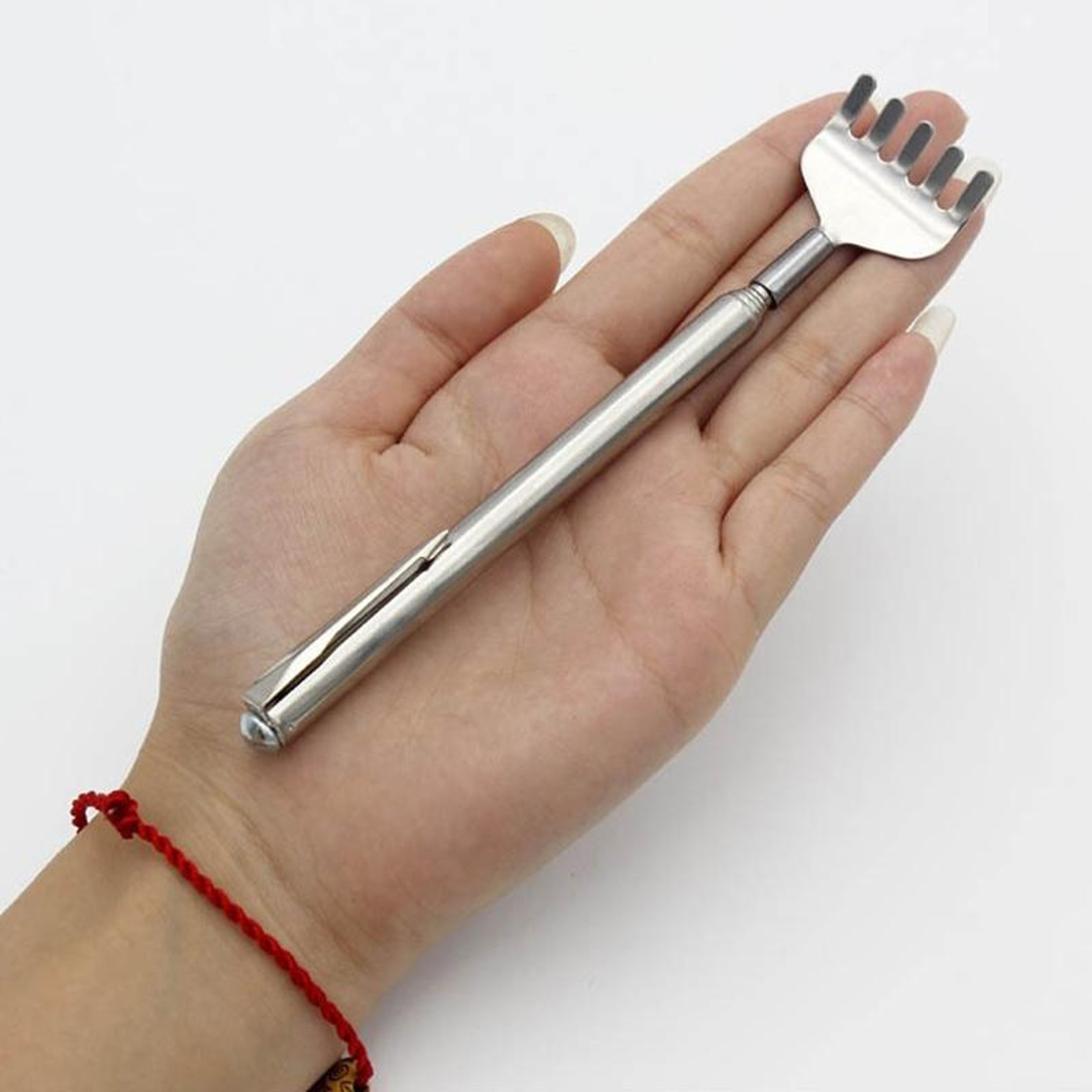 Extendable Back Scratcher Stainless Steel Telescopic Back Scratcher For Instant Itch Relief 4