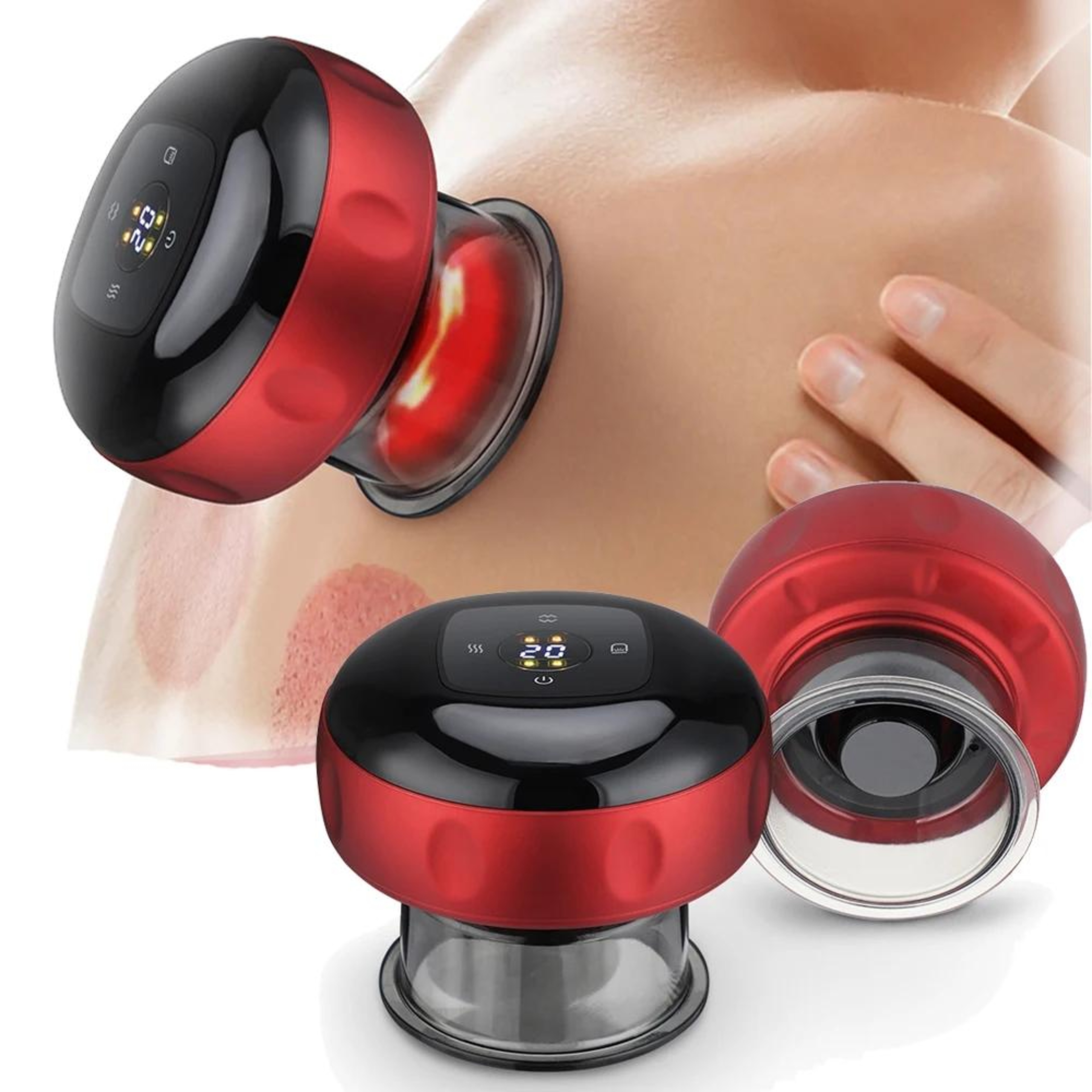SmartVac Pro Cupping Therapy Massager With Remote Control  12 Speed Heat Suction 9