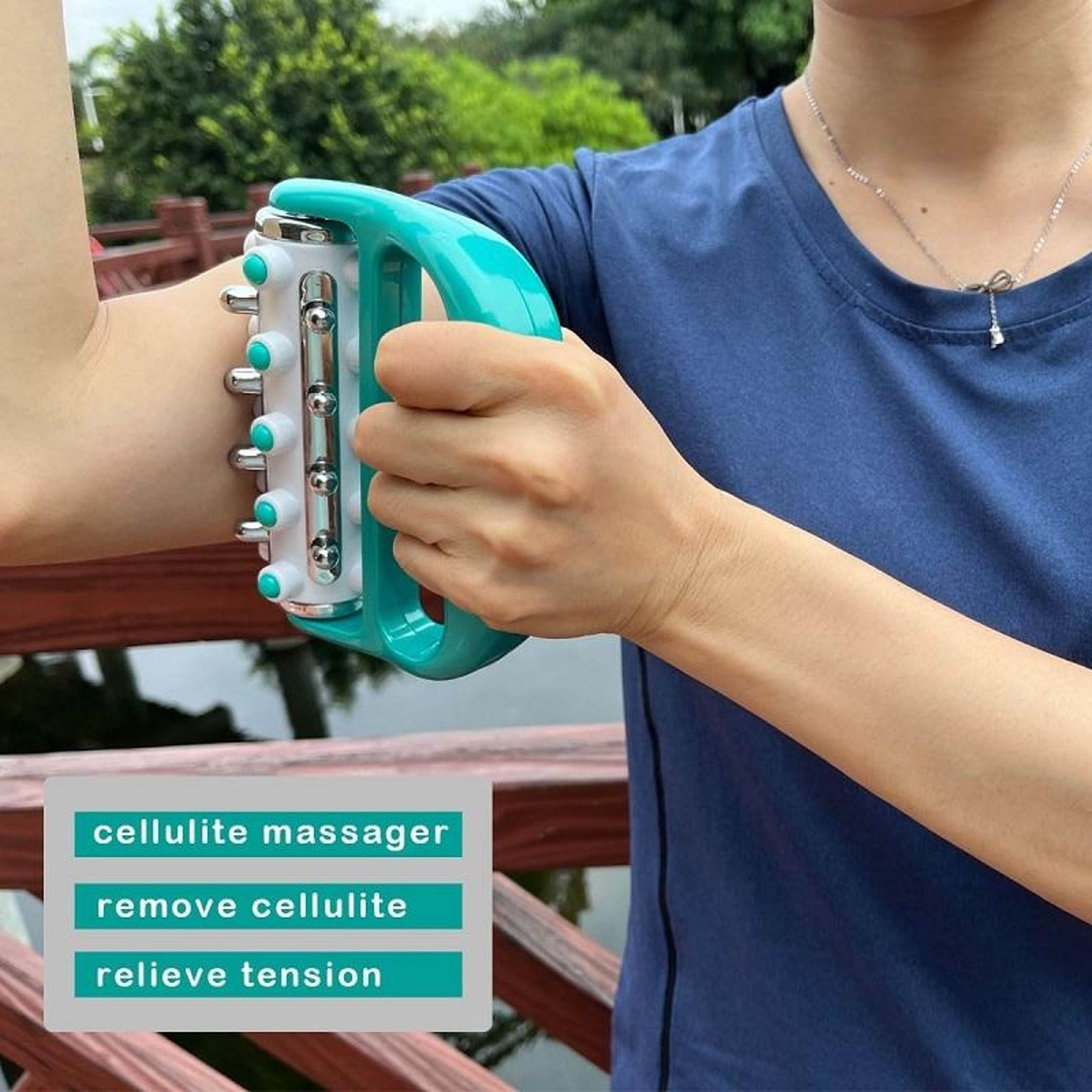 5 Row Deep Tissue Massage Roller For Muscle Relief And Full Body Recovery 5