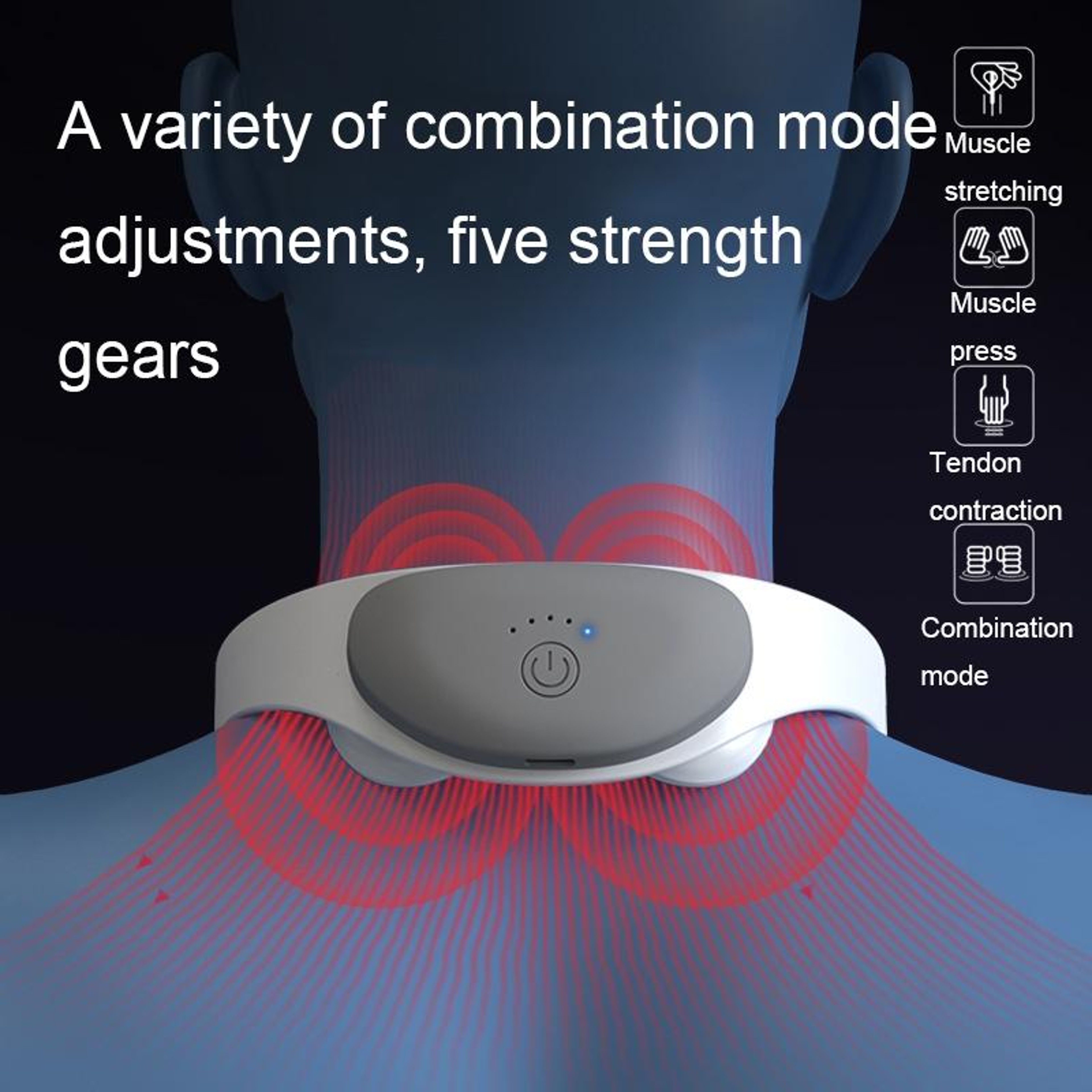 SmartPulse Neck Relief Massager With TENS Neck Massager  EMS Microcurrent Therapy 3